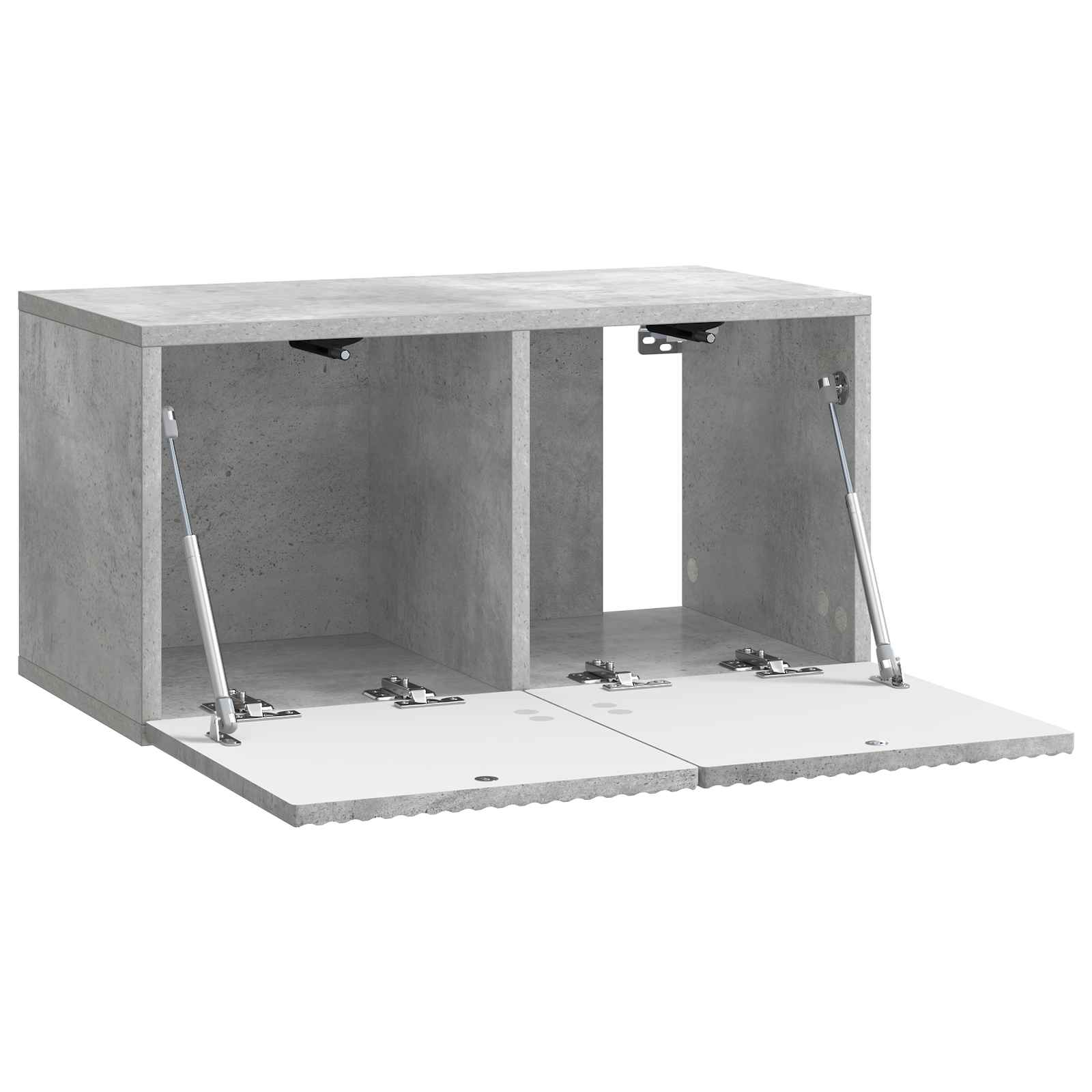 Meuble TV mural Gris béton 59,5 x 31 x 30 cm Bois d'ingénierie - XIOS