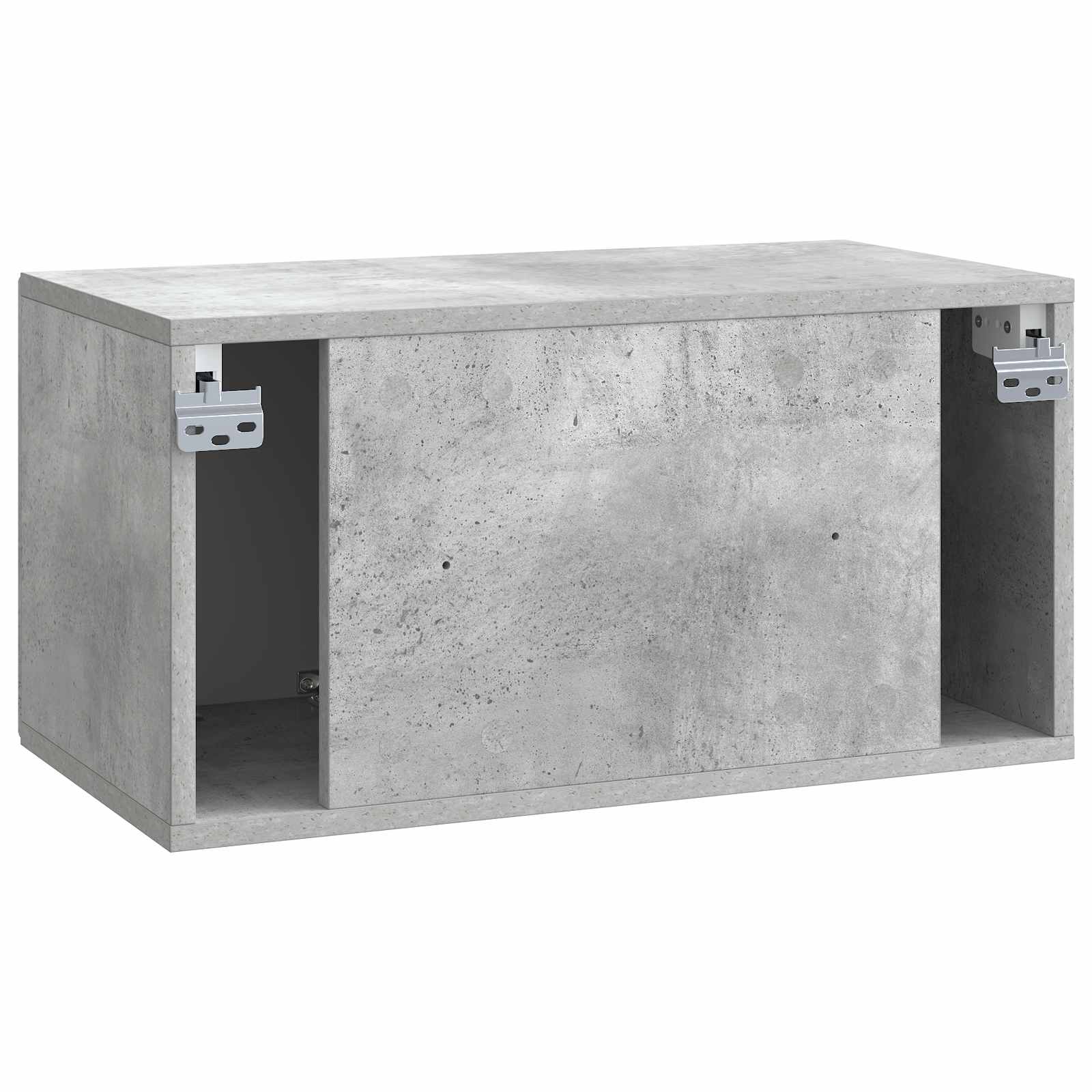 Meuble TV mural Gris béton 59,5 x 31 x 30 cm Bois d'ingénierie - XIOS