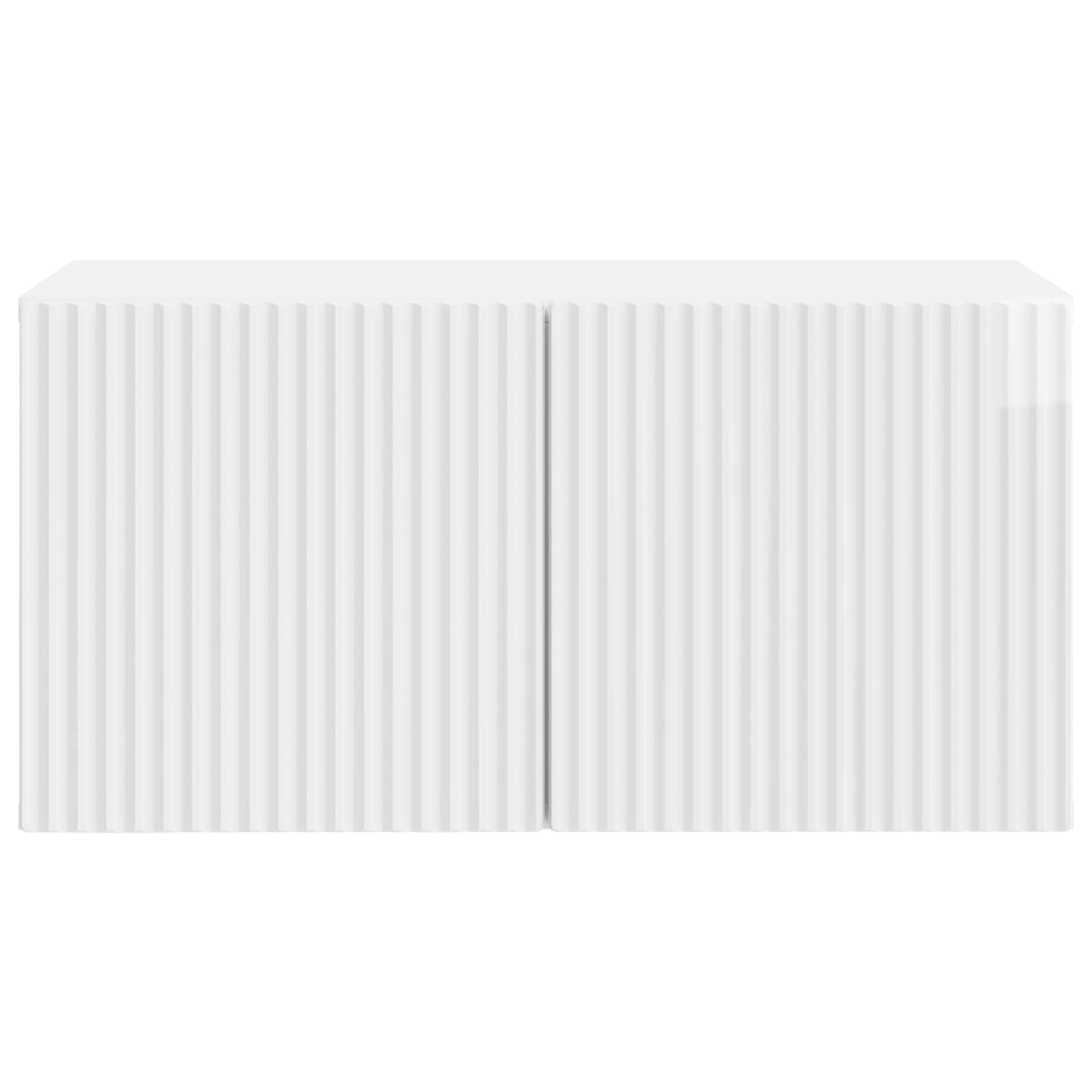 Meuble TV mural Montage mural Blanc brillant 59,5 x 31 x 30 cm - XIOS