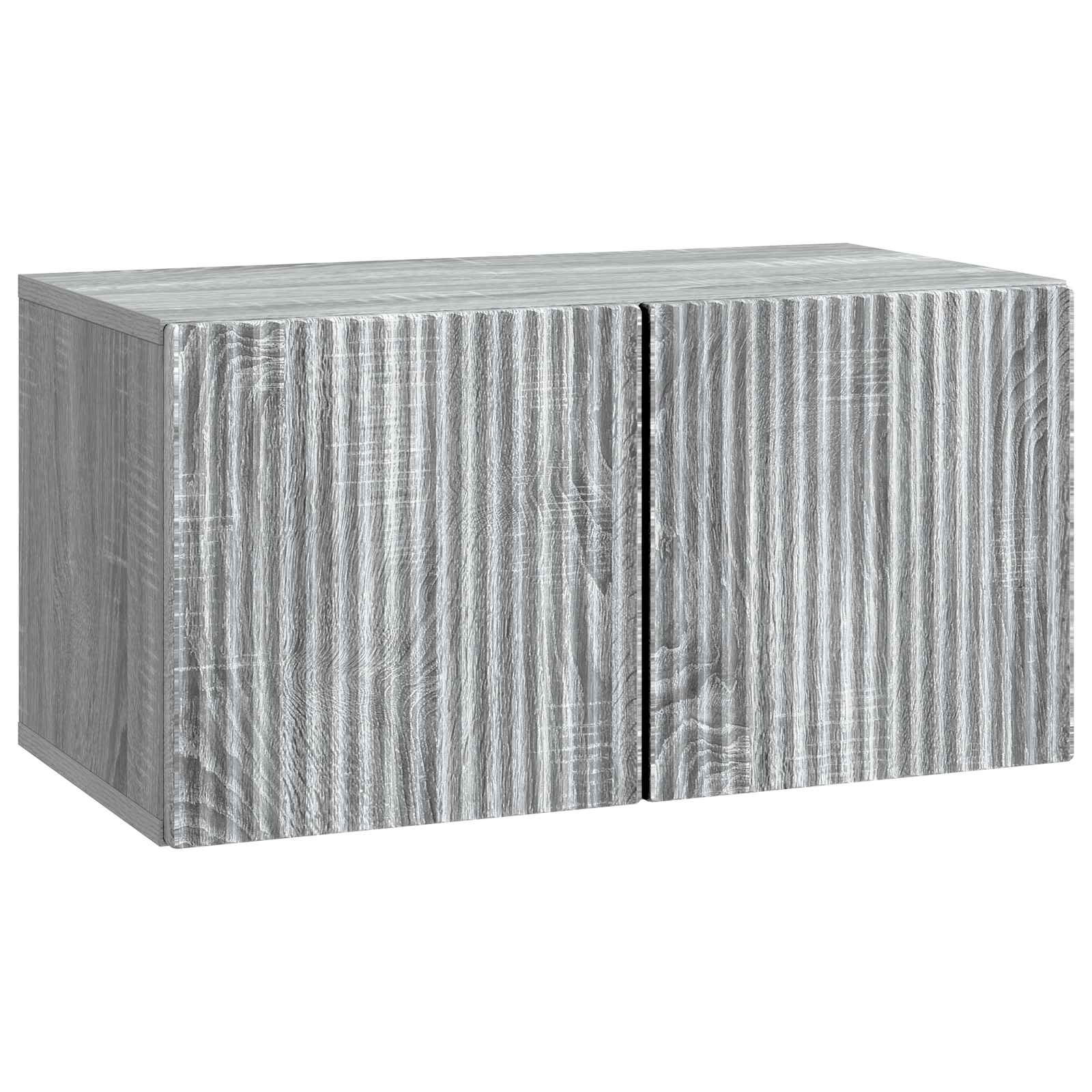 Meuble TV mural Sonoma gris 59,5 x 31 x 30 cm Bois d'ingénierie - XIOS