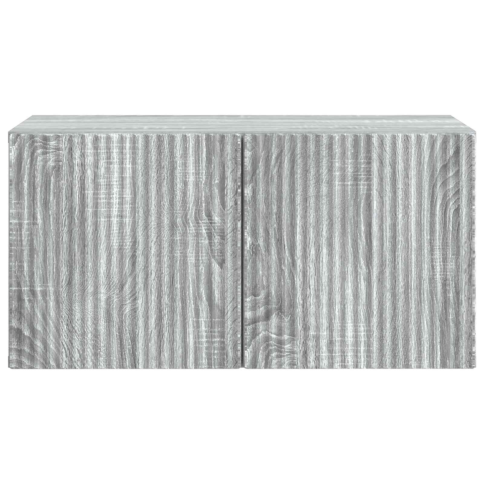 Meuble TV mural Sonoma gris 59,5 x 31 x 30 cm Bois d'ingénierie - XIOS
