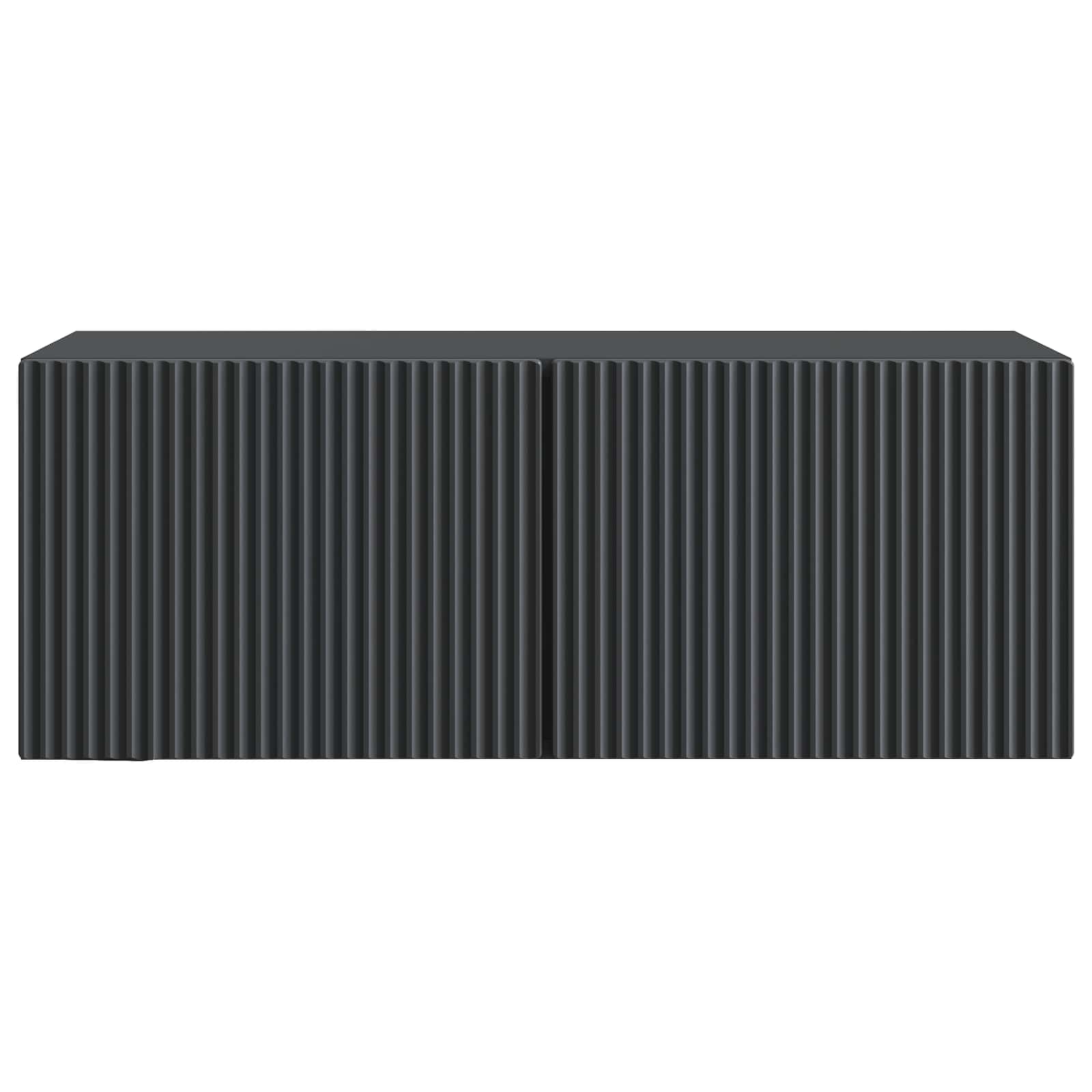 Meuble TV mural Noir 78,5 x 31 x 30 cm Bois d'ingénierie - XIOS