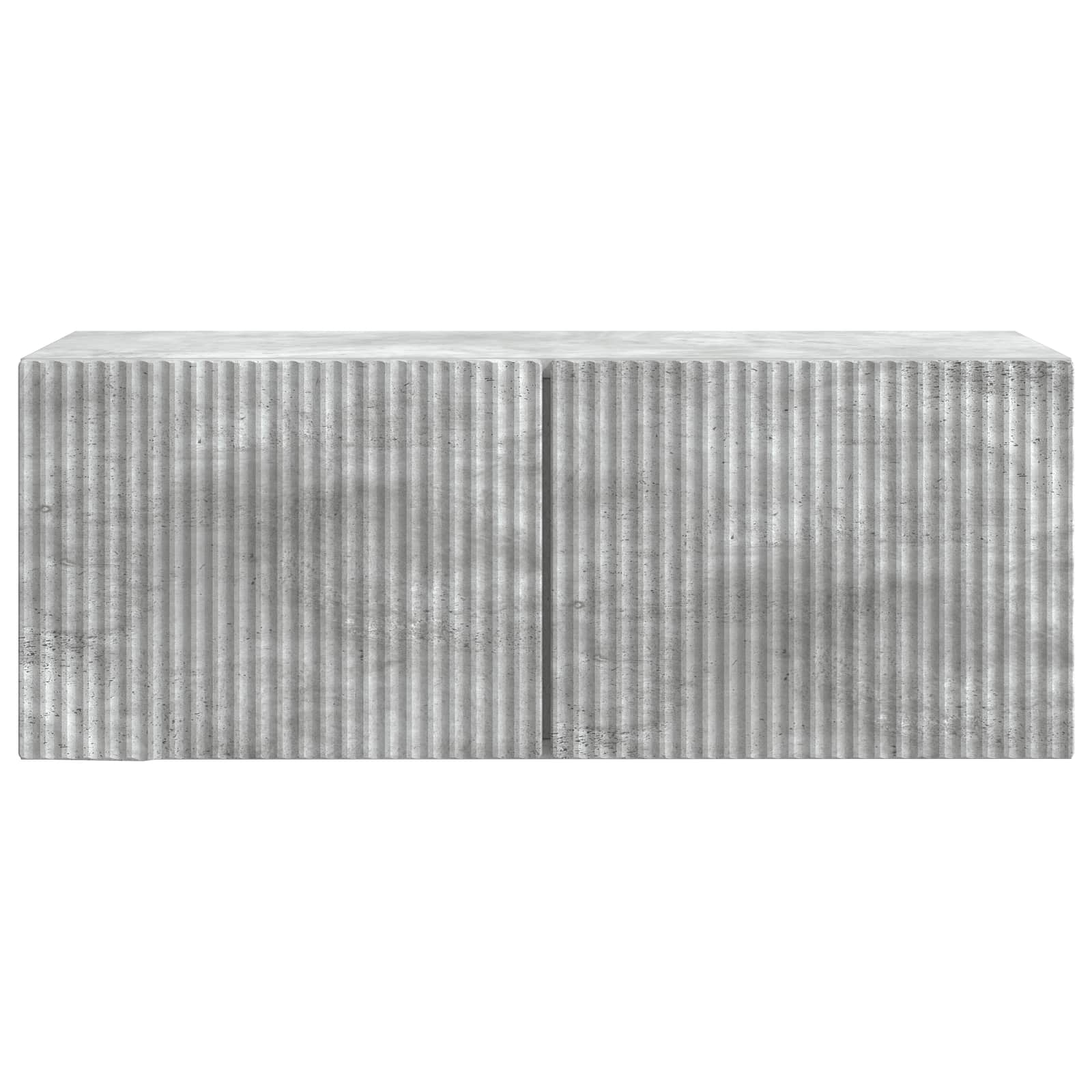 Meuble TV mural Gris béton 78,5 x 31 x 30 cm Bois d'ingénierie - XIOS