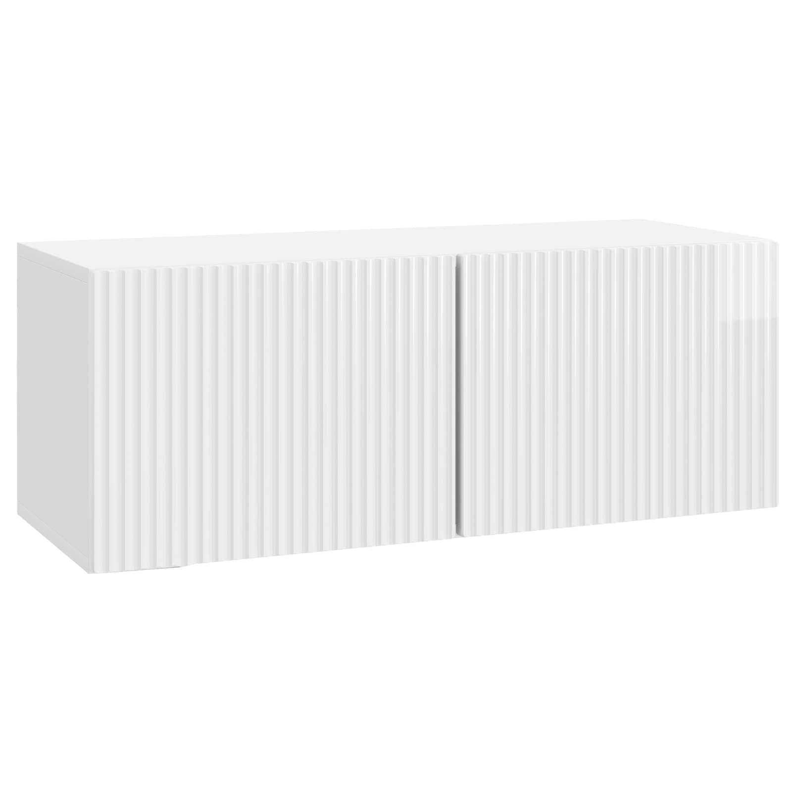 Meuble TV mural Montage mural Blanc brillant 78,5 x 31 x 30 cm - XIOS