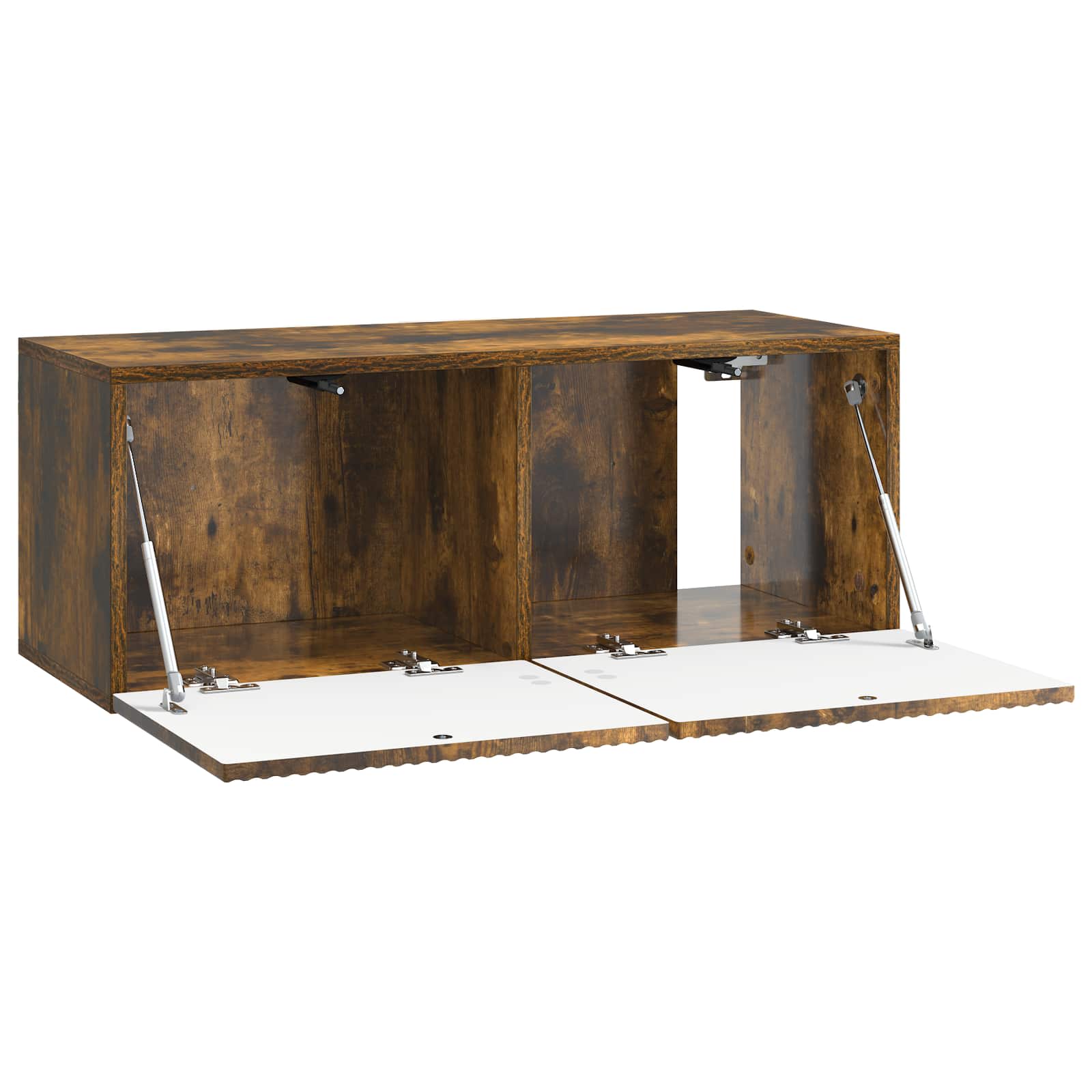 Meuble TV mural Chêne fumé 78,5 x 31 x 30 cm Bois d'ingénierie - XIOS
