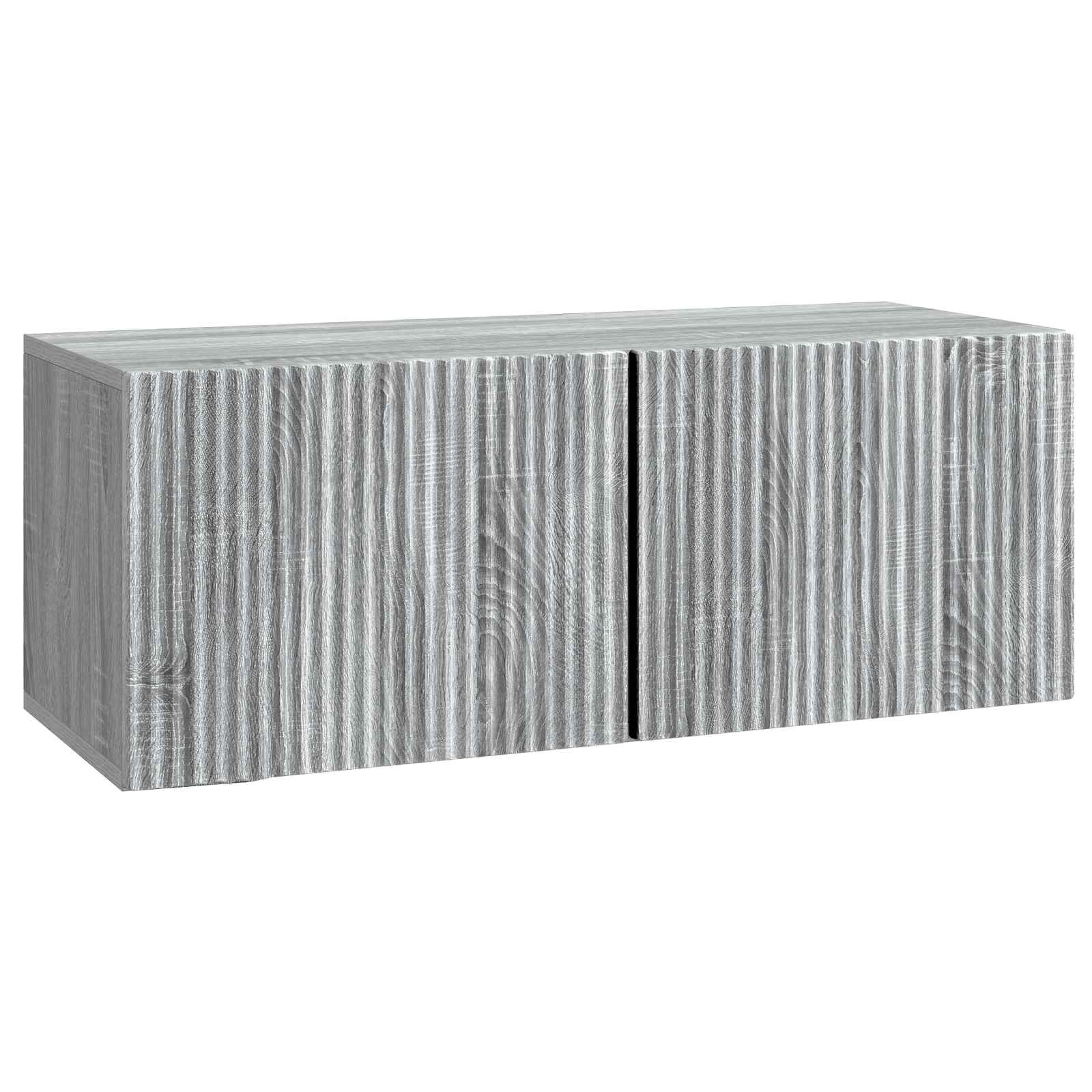 Meuble TV mural Sonoma gris 78,5 x 31 x 30 cm Bois d'ingénierie - XIOS