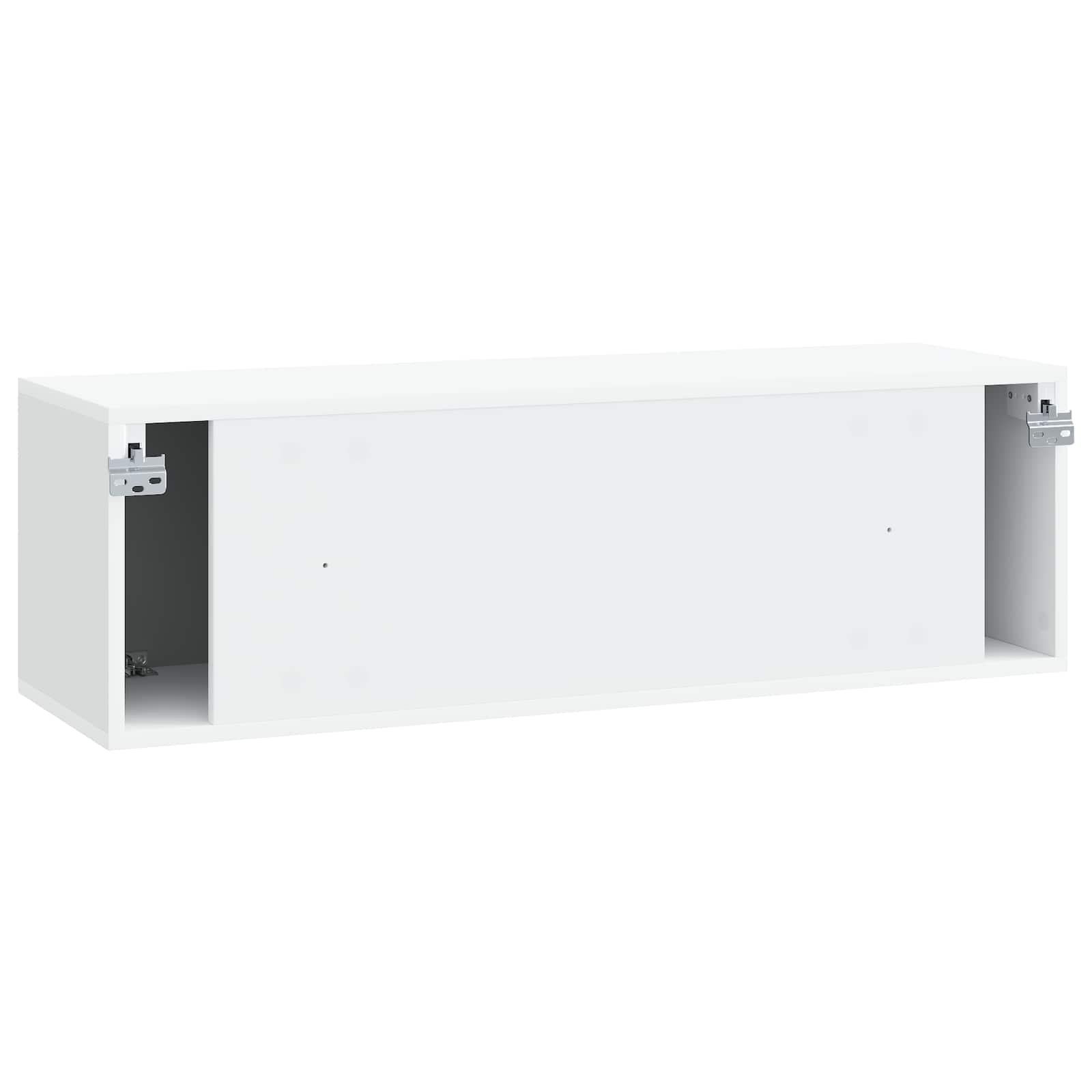 Meuble TV mural Blanc 98 x 31 x 30 cm Bois d'ingénierie - XIOS