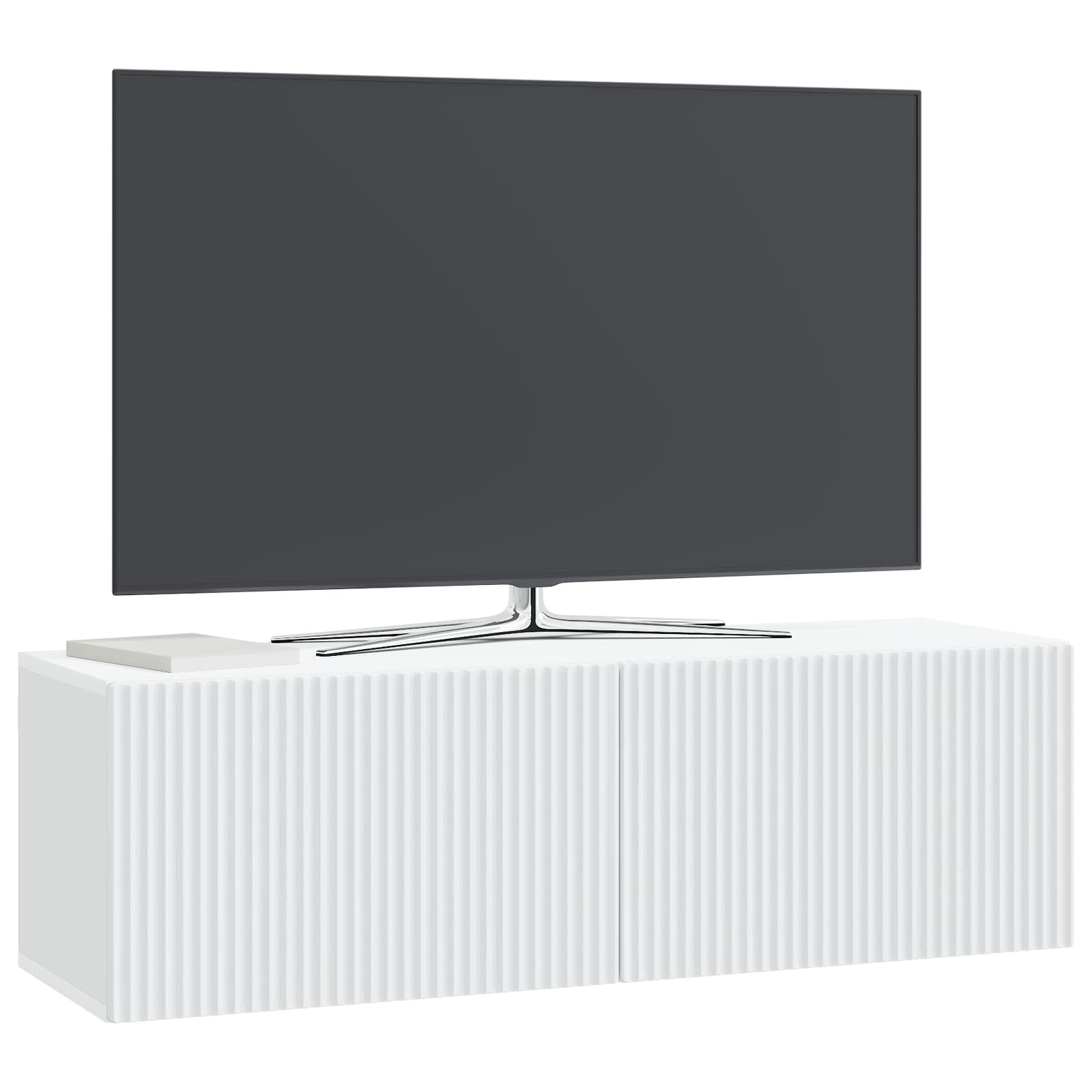 Meuble TV mural Blanc 98 x 31 x 30 cm Bois d'ingénierie - XIOS