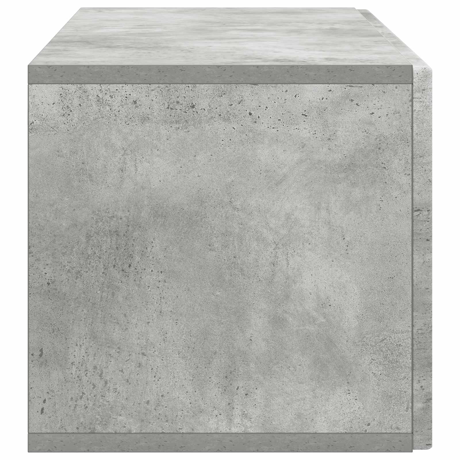 Meuble TV mural Gris béton 98 x 31 x 30 cm Bois d'ingénierie - XIOS