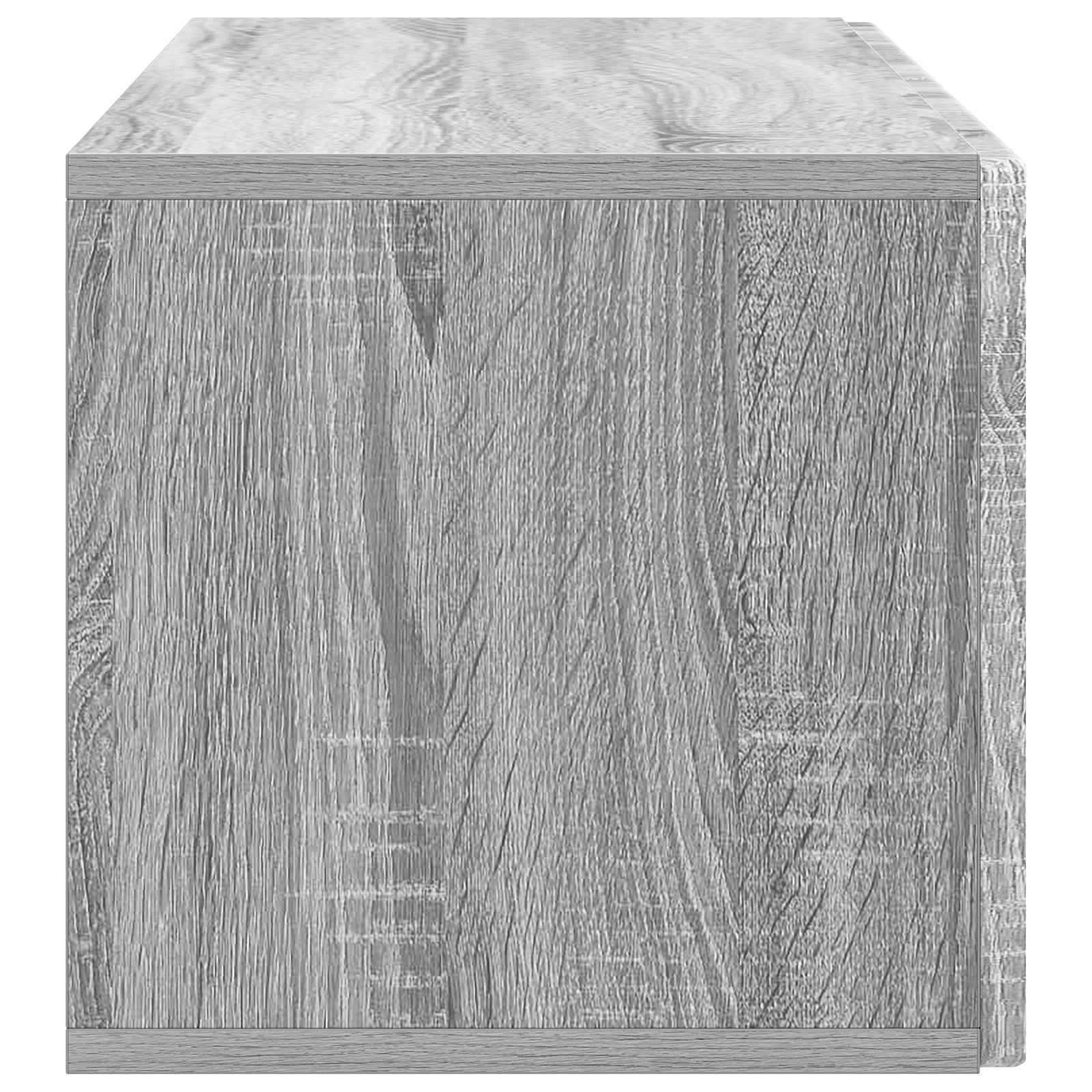 Meuble TV mural Sonoma gris 98 x 31 x 30 cm Bois d'ingénierie - XIOS