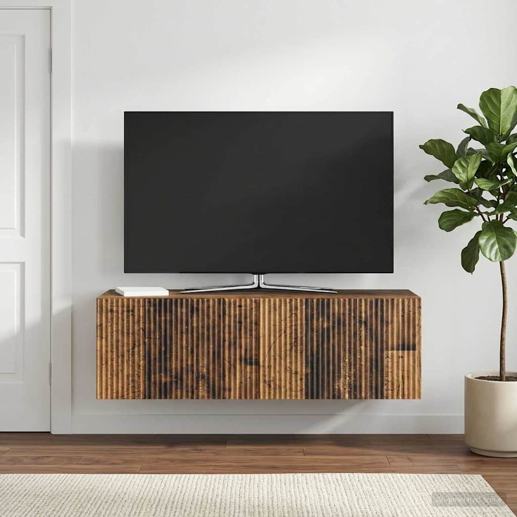 Meuble TV mural Bois ancien 98 x 31 x 30 cm Bois d'ingénierie - XIOS