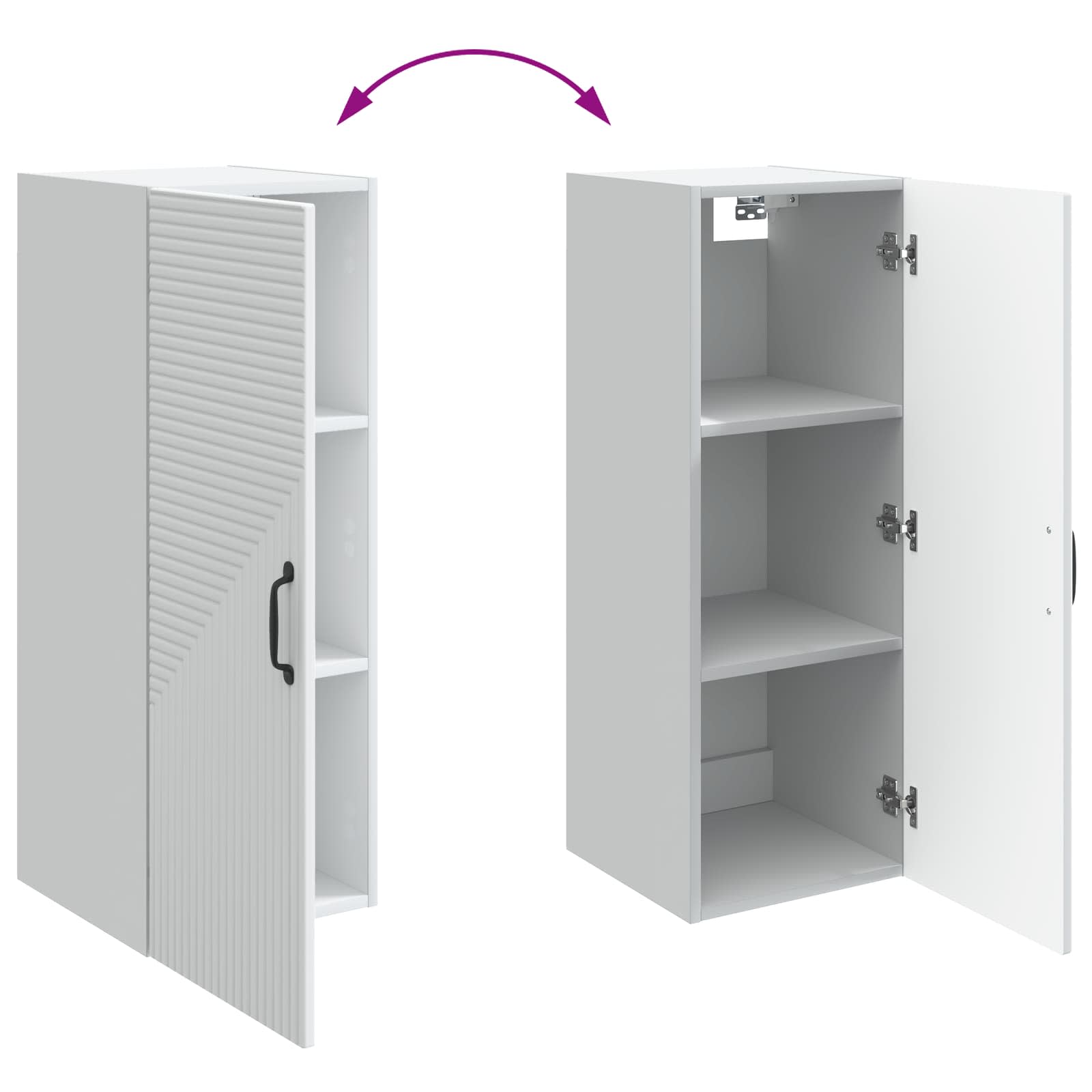Armoire Murale Blanc 33 x 34,5 x 90 cm Bois d'ingénierie - XIOS