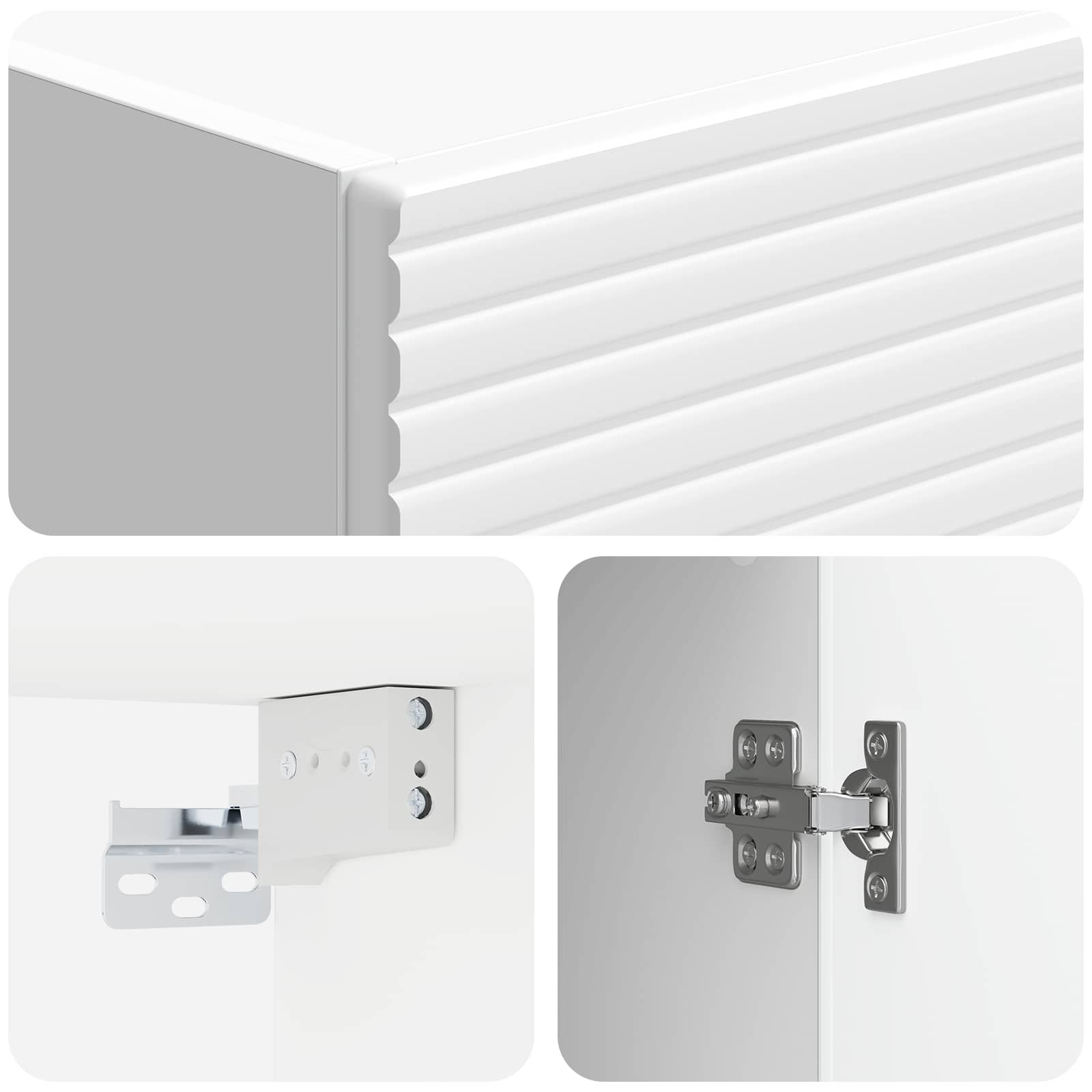 Armoire Murale Blanc brillant 33 x 34,5 x 90 cm - XIOS