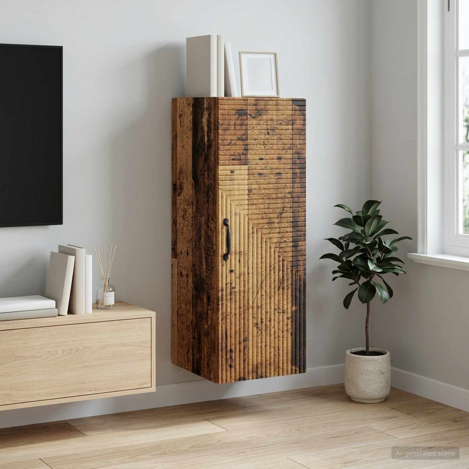 Armoire Murale Bois ancien 33 x 34,5 x 90 cm Bois d'ingénierie - XIOS