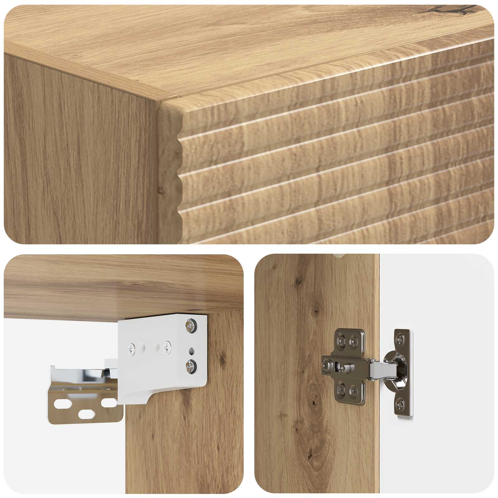 Armoire Murale Chêne artisanal 33 x 34,5 x 90 cm - XIOS