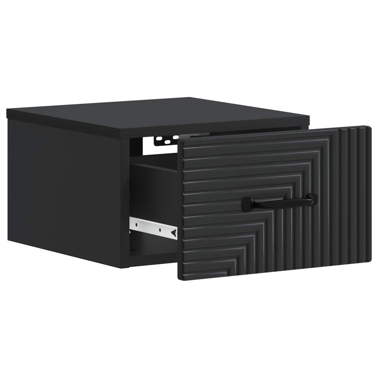 Cabinet de chevet mural 2 pcs Noir 34,5 x 33 x 20 cm - XIOS