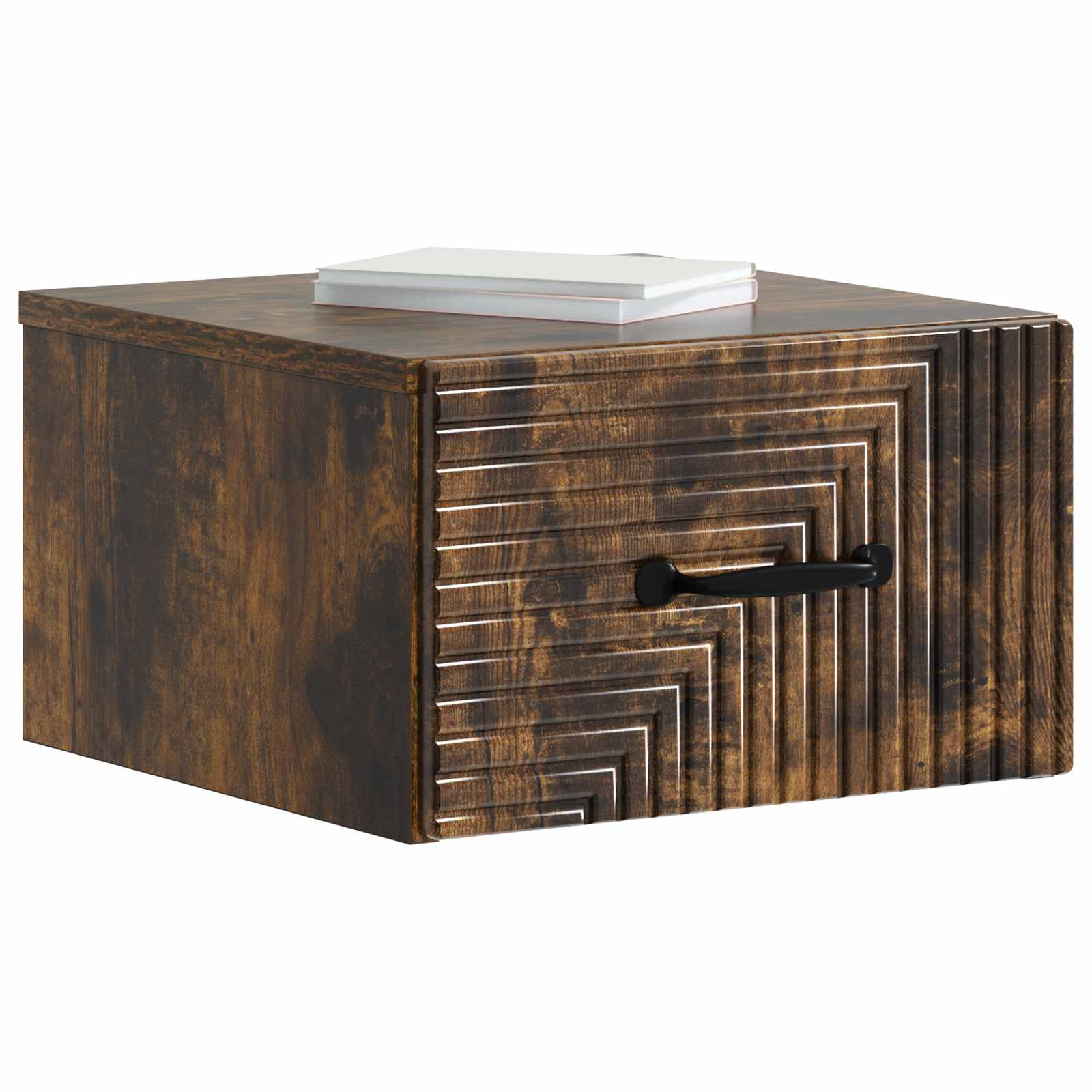 Cabinet de chevet mural 2 pcs Chêne fumé 34,5 x 33 x 20 cm - XIOS