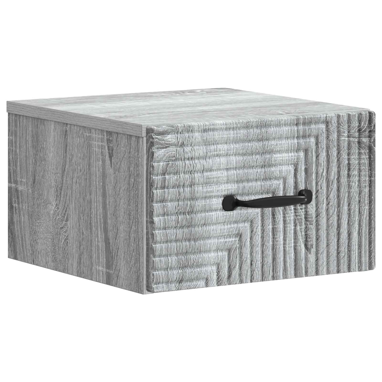 Cabinet de chevet mural 2 pcs Sonoma gris 34,5 x 33 x 20 cm - XIOS