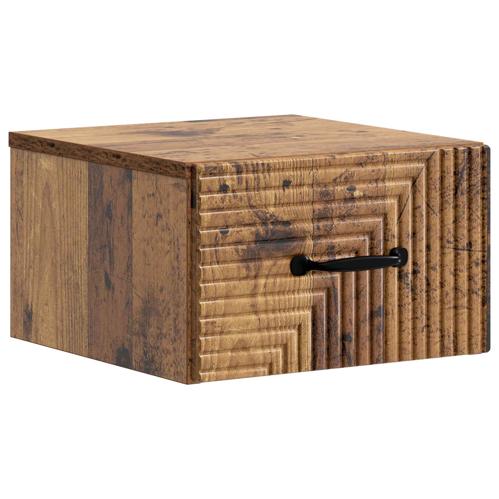 Cabinet de chevet mural 2 pc Bois ancien 34,5 x 33 x 20 cm - XIOS