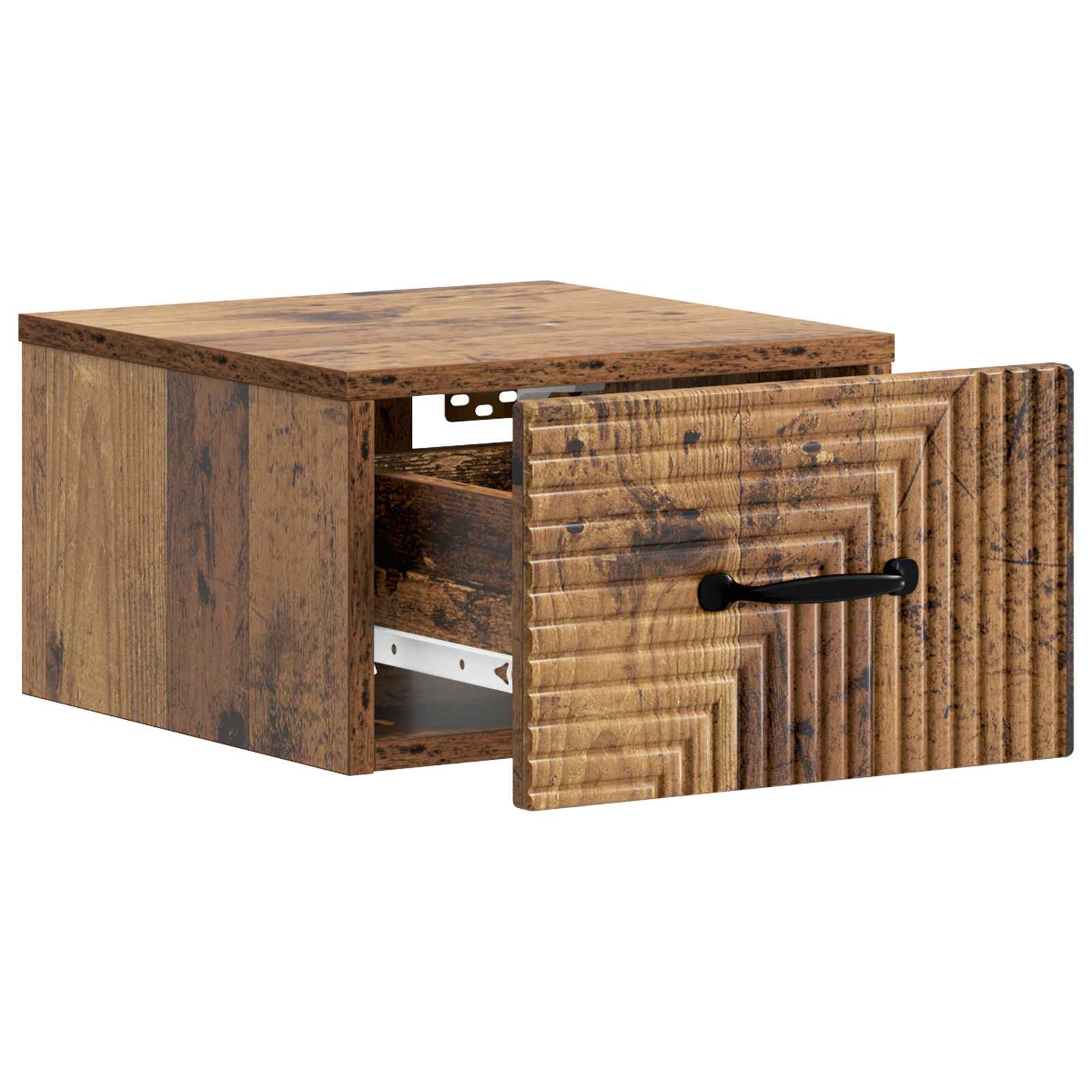 Cabinet de chevet mural 2 pc Bois ancien 34,5 x 33 x 20 cm - XIOS