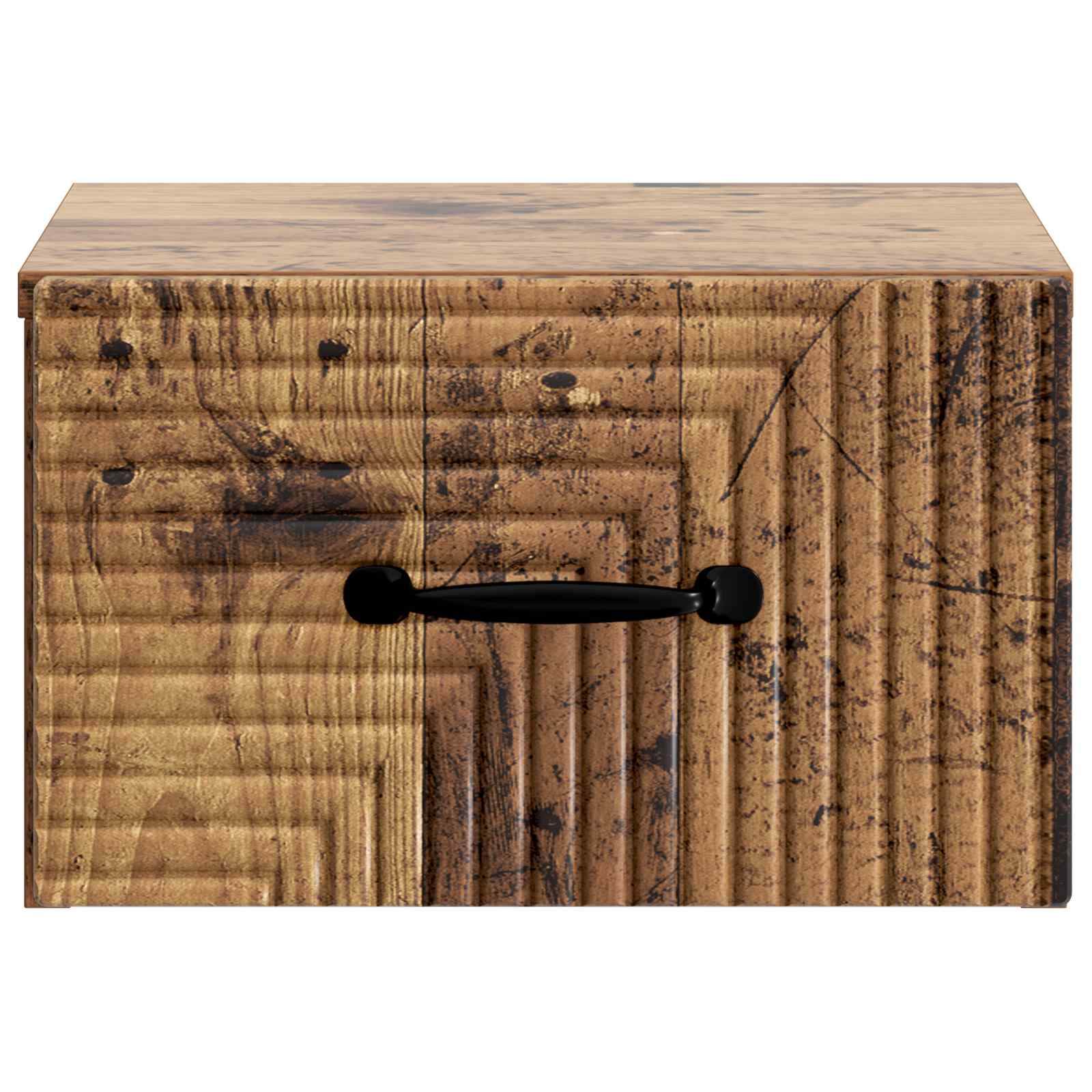 Cabinet de chevet mural 2 pc Bois ancien 34,5 x 33 x 20 cm - XIOS