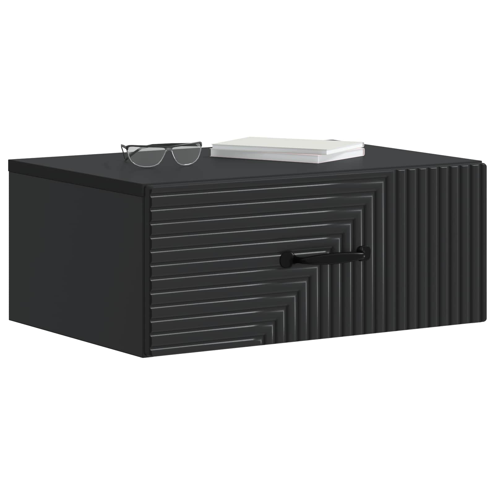 Cabinet de chevet mural 2 pcs Noir 49 x 34,5 x 20 cm - XIOS