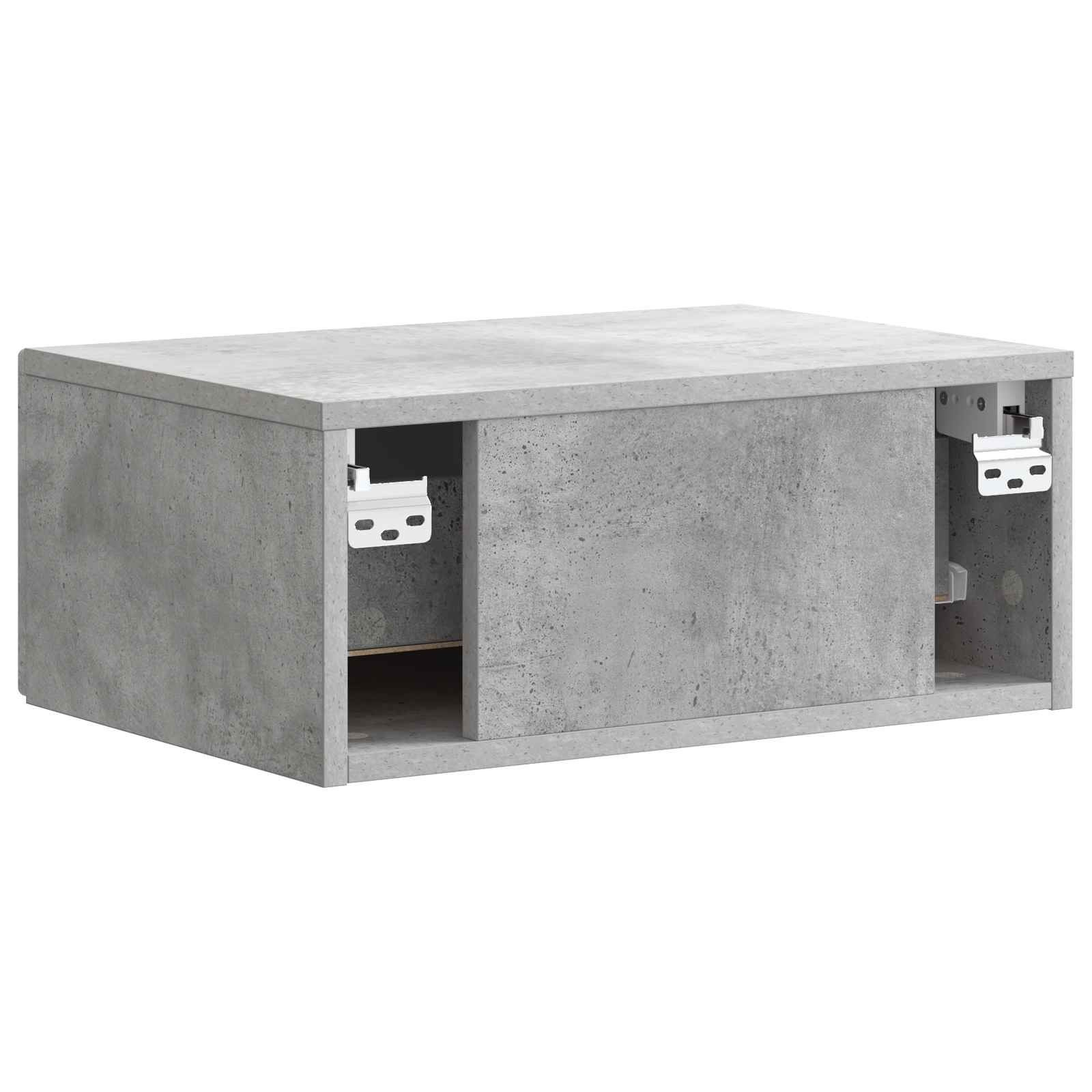 Cabinet de chevet mural 2 pcs Gris béton 49 x 34,5 x 20 cm - XIOS