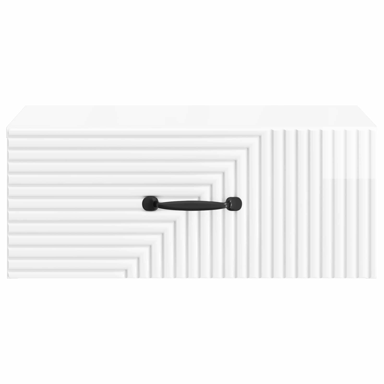 Cabinet de chevet mural 2 pcs Blanc brillant 49 x 34,5 x 20 cm - XIOS