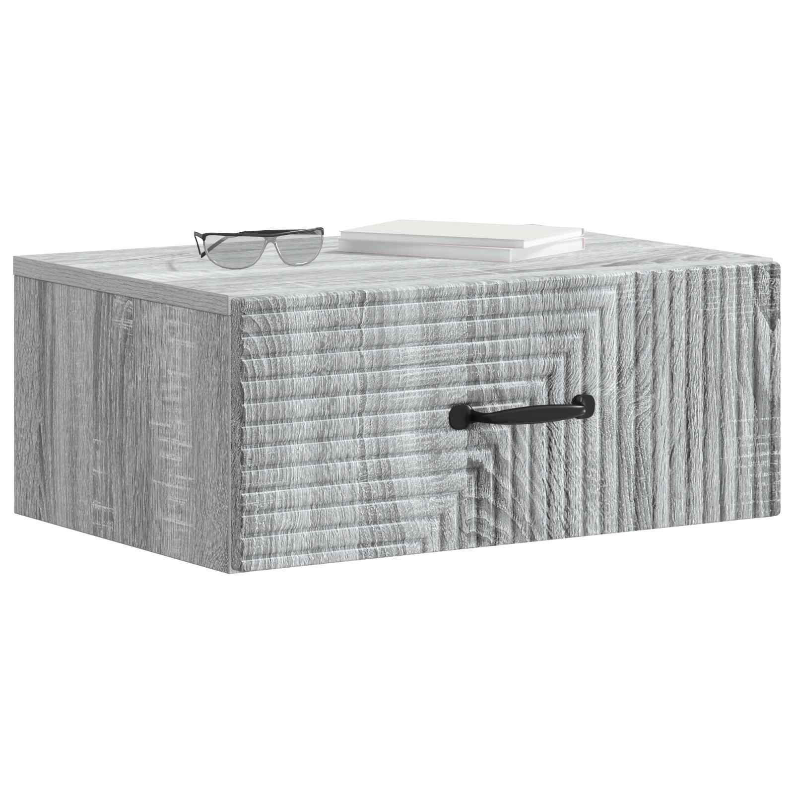 Cabinet de chevet mural 2 pcs Sonoma gris 49 x 34,5 x 20 cm - XIOS