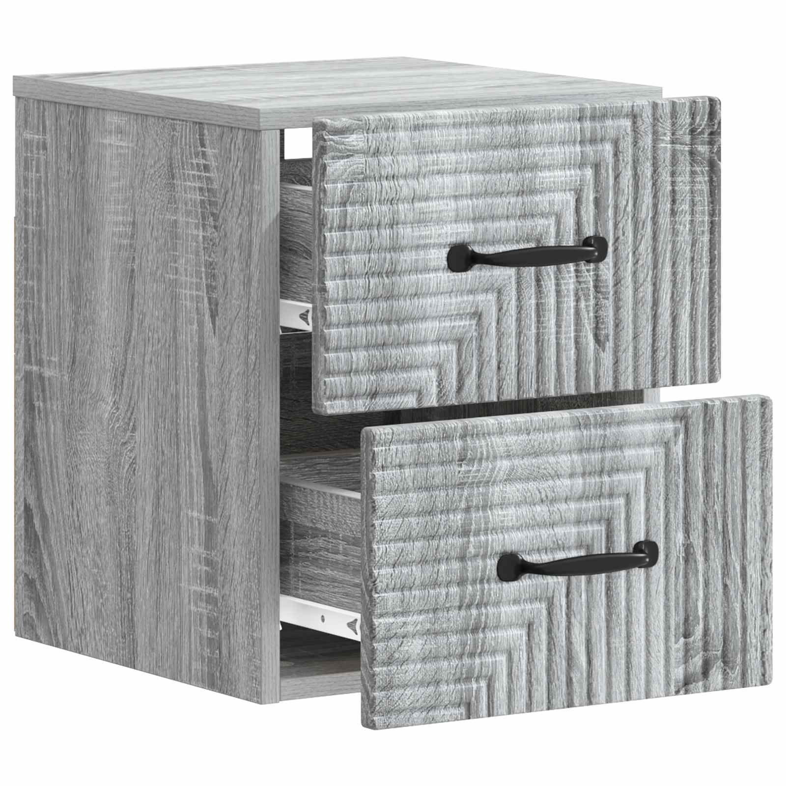 Cabinet de chevet mural 2 pcs Sonoma gris 34,5 x 33 x 40 cm - XIOS