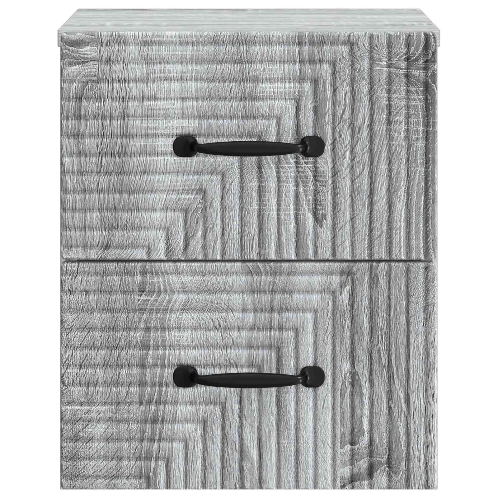 Cabinet de chevet mural 2 pcs Sonoma gris 34,5 x 33 x 40 cm - XIOS