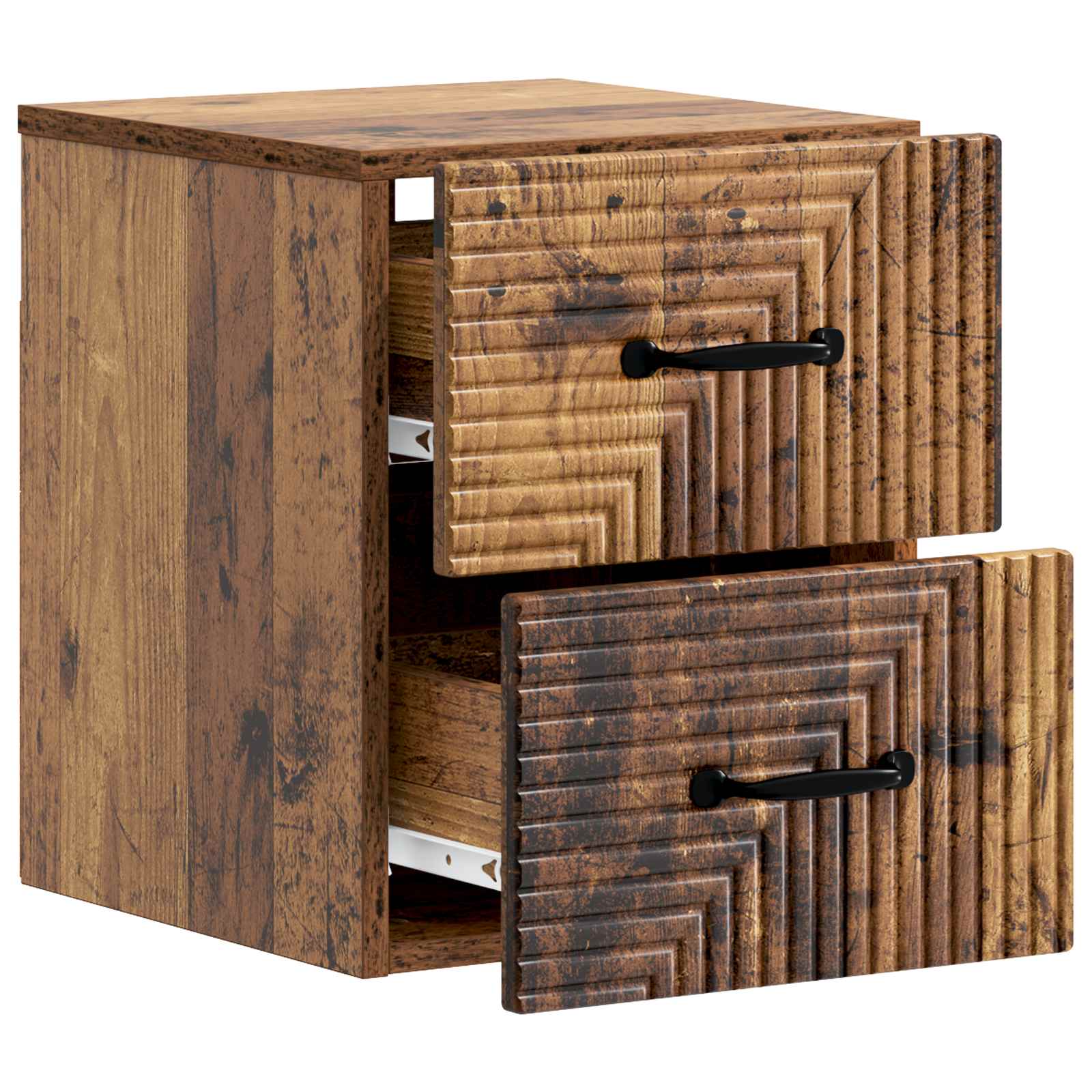 Cabinet de chevet mural 2 pcs Bois ancien 34,5 x 33 x 40 cm - XIOS