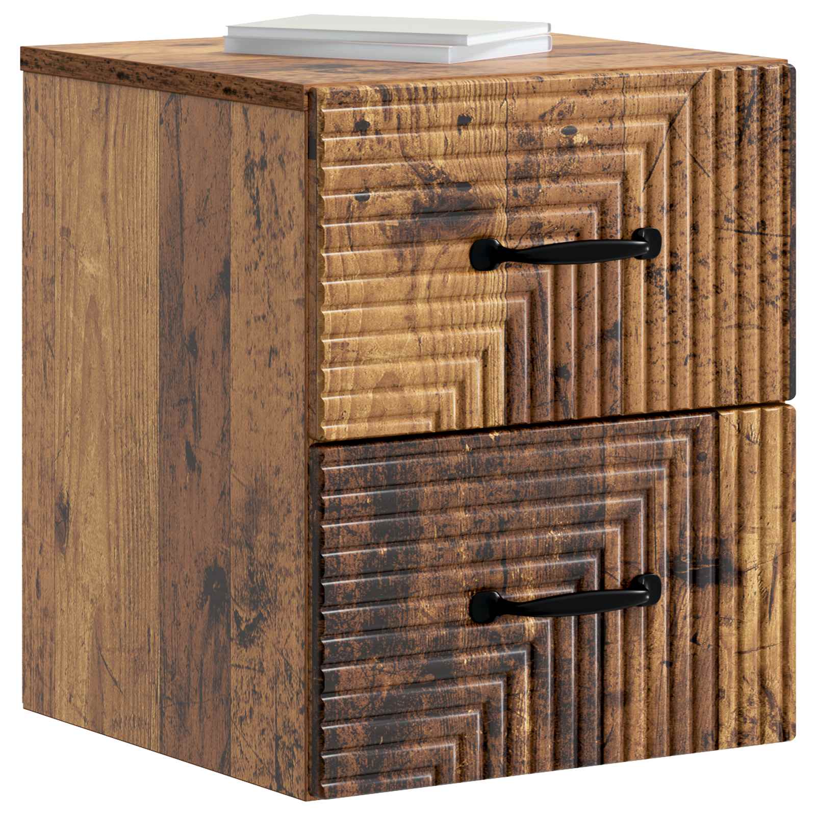 Cabinet de chevet mural 2 pcs Bois ancien 34,5 x 33 x 40 cm - XIOS