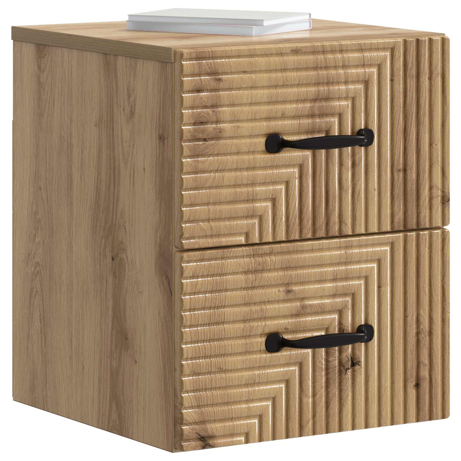 Cabinet de chevet mural 2 pcs Chêne artisanal 34,5 x 33 x 40 cm - XIOS