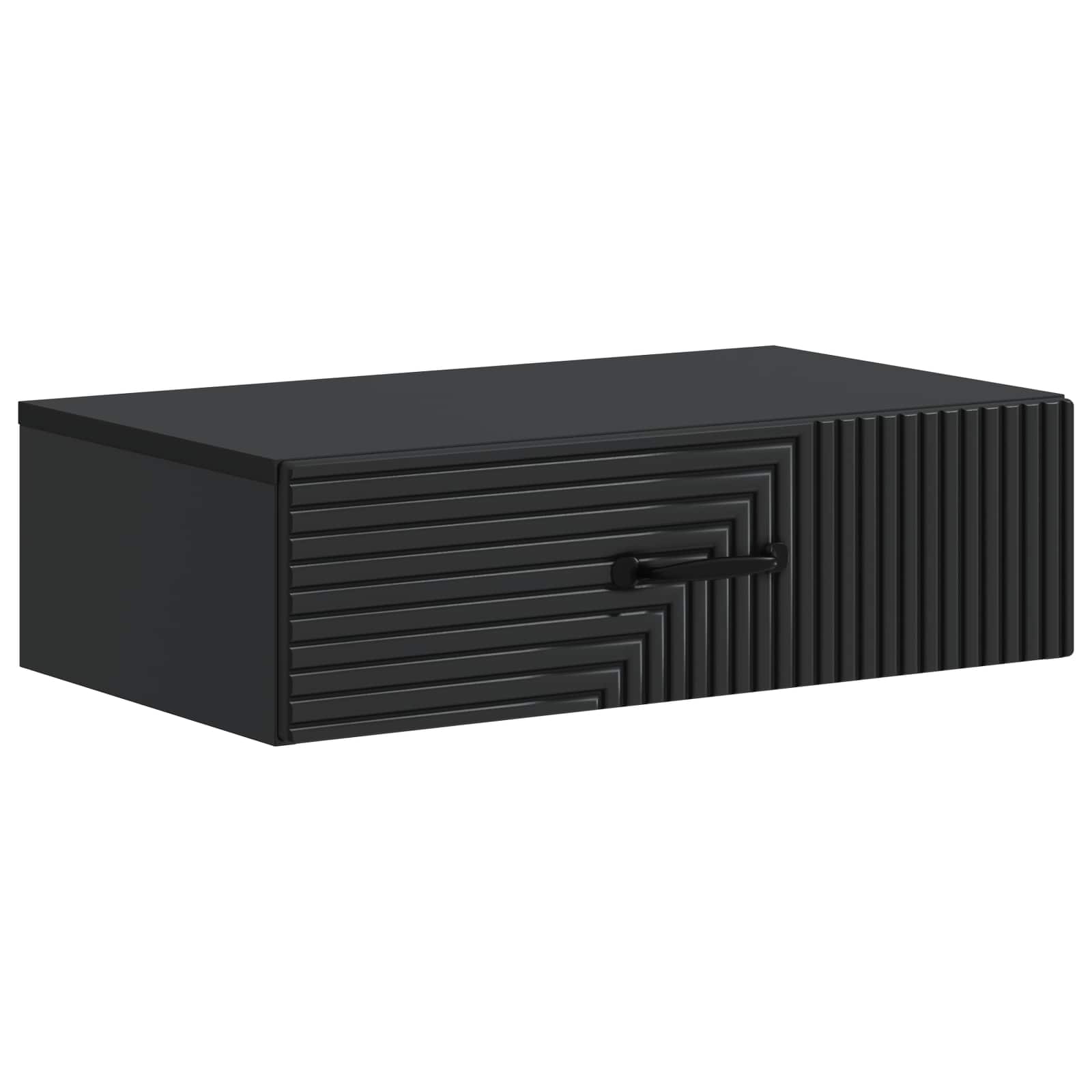 Table d'appoint murale Noir 59 x 34,5 x 17 cm Bois d'ingénierie - XIOS