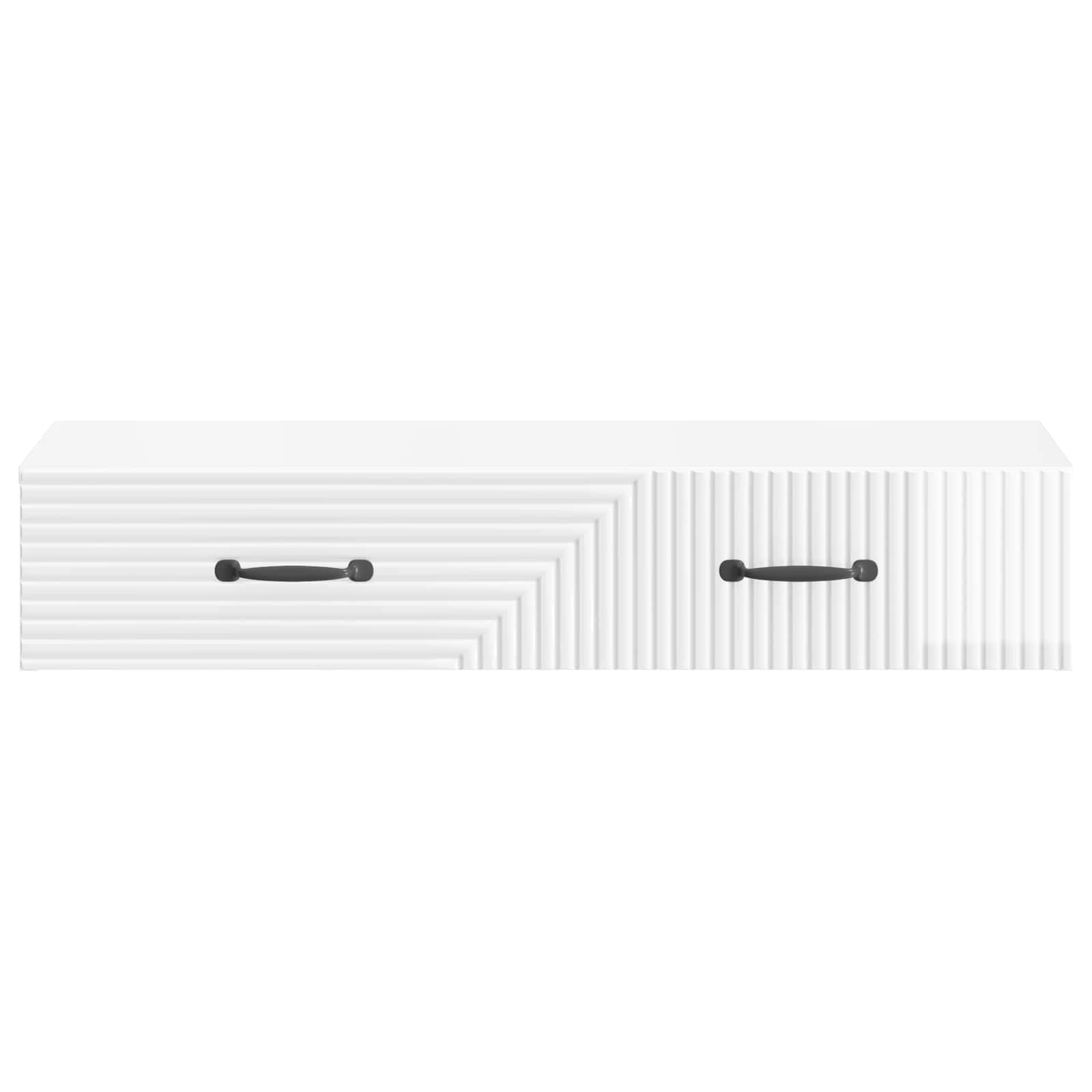 Table d'appoint murale Blanc brillant 87,5 x 34,5 x 17 cm - XIOS