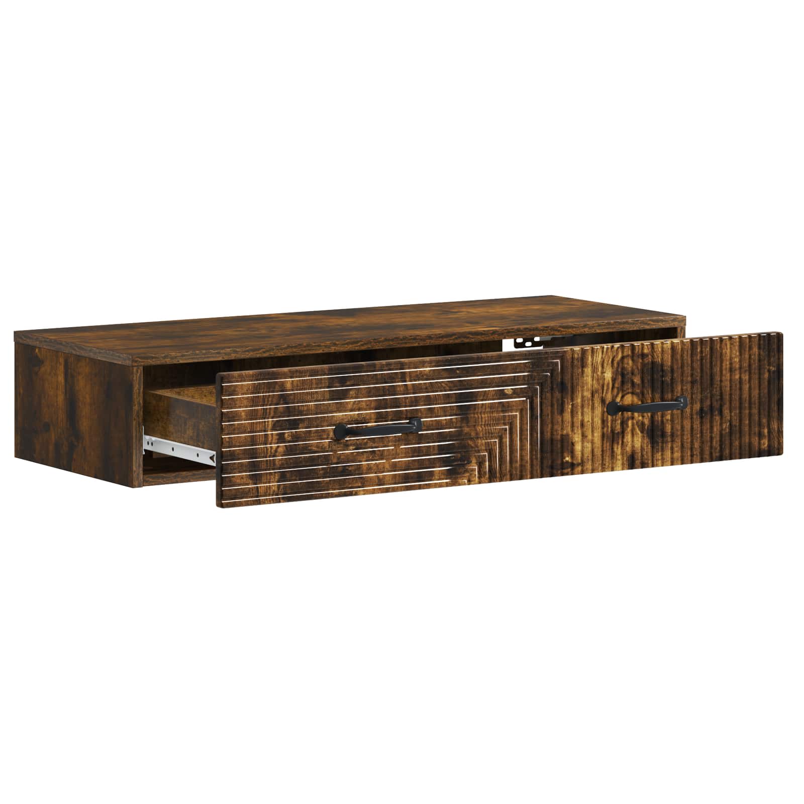 Table d'appoint murale Chêne fumé 87,5 x 34,5 x 17 cm