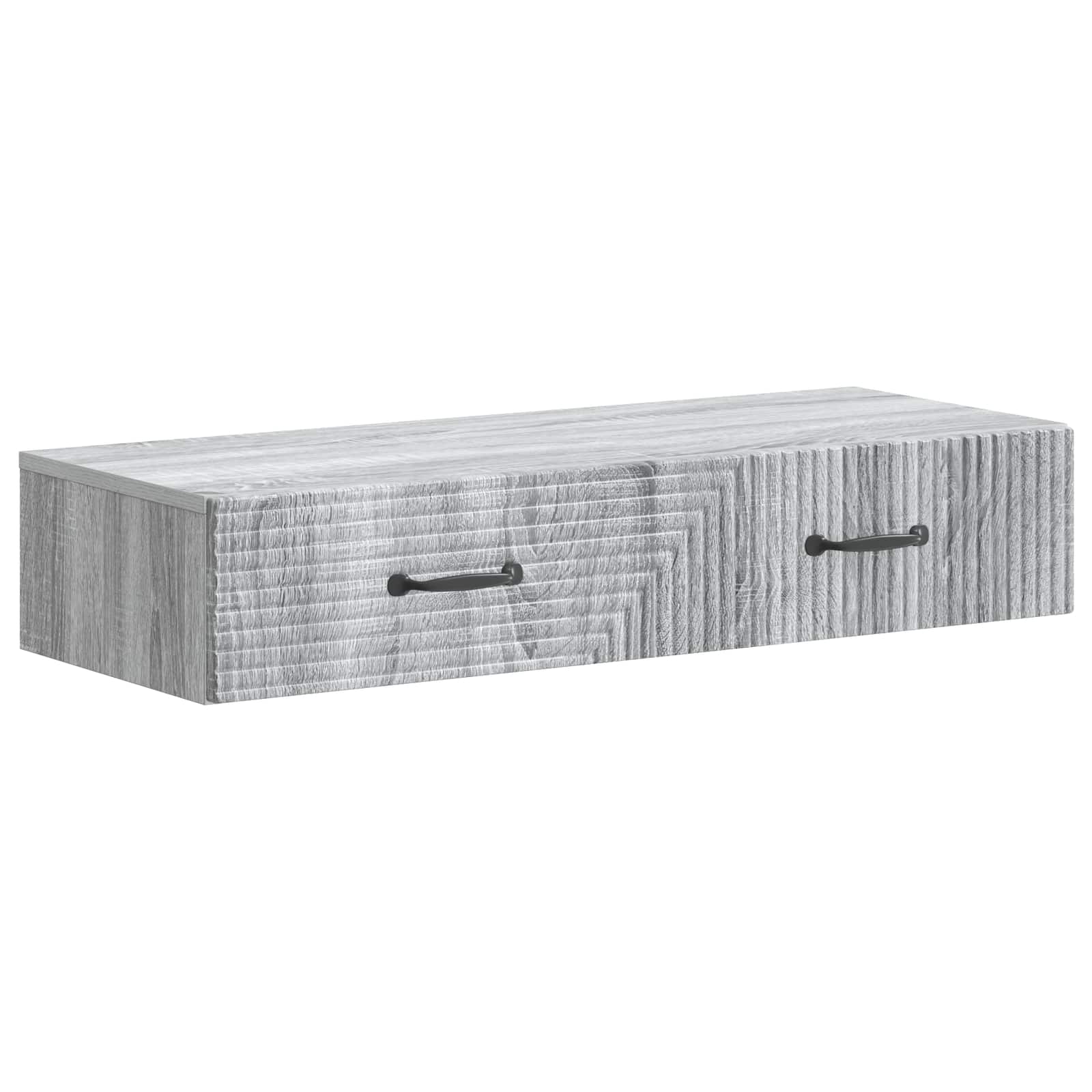 Table d'appoint murale Sonoma gris 87,5 x 34,5 x 17 cm - XIOS