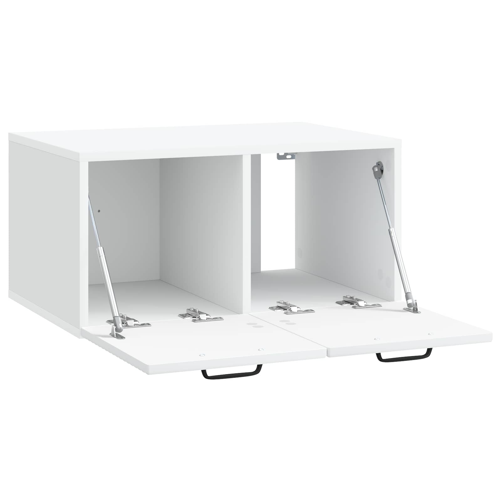 Meuble TV mural Blanc 59,5 x 41 x 30 cm Bois d'ingénierie
