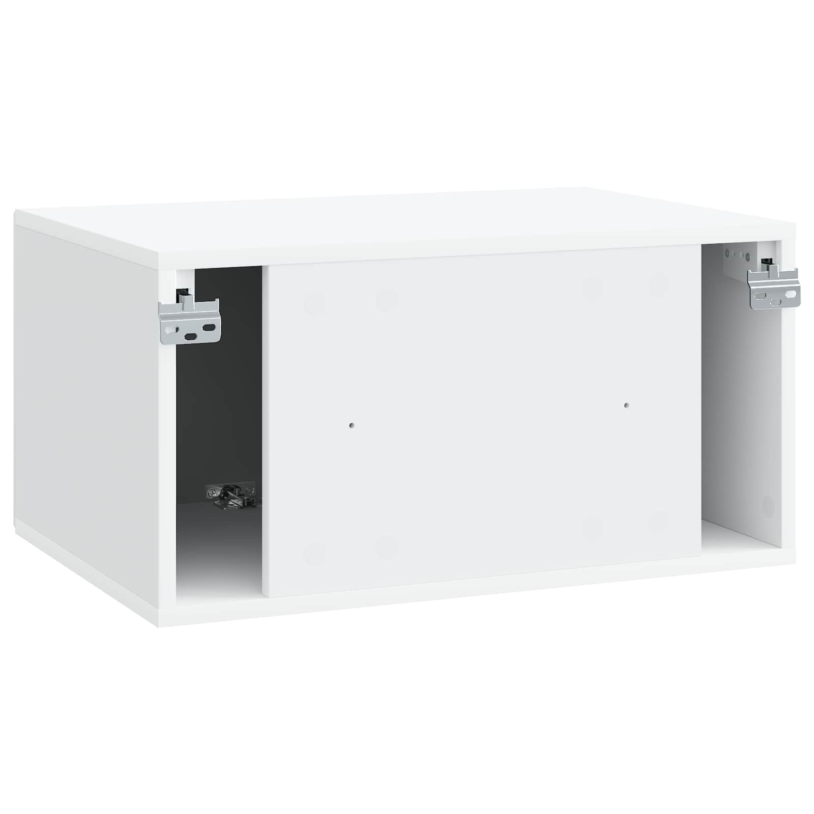 Meuble TV mural Blanc 59,5 x 41 x 30 cm Bois d'ingénierie