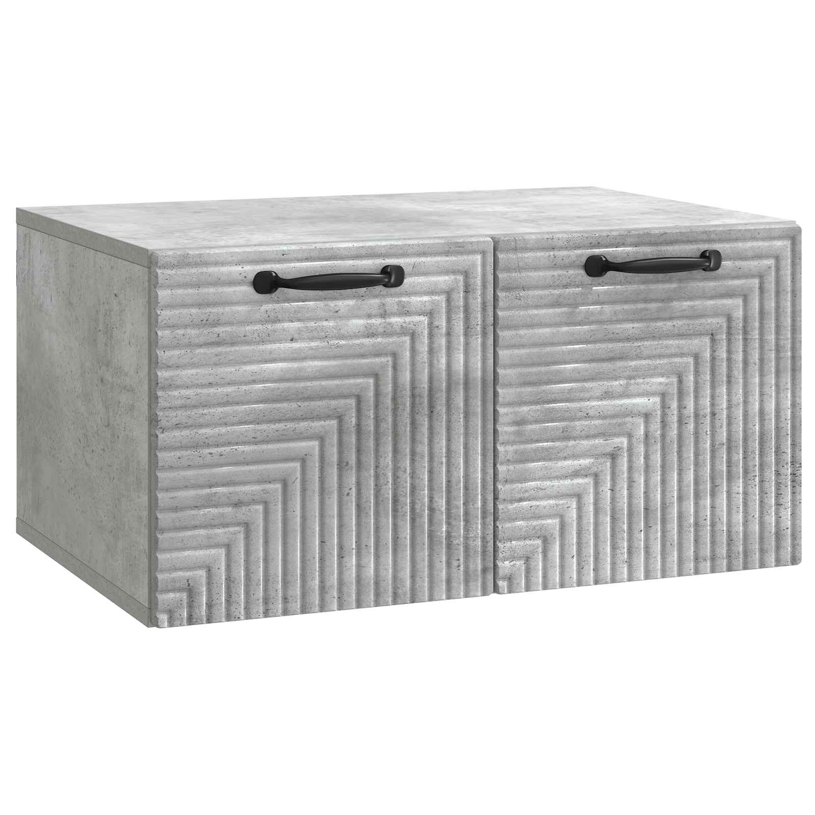 Meuble TV mural Gris béton 59,5 x 41 x 30 cm Bois d'ingénierie - XIOS