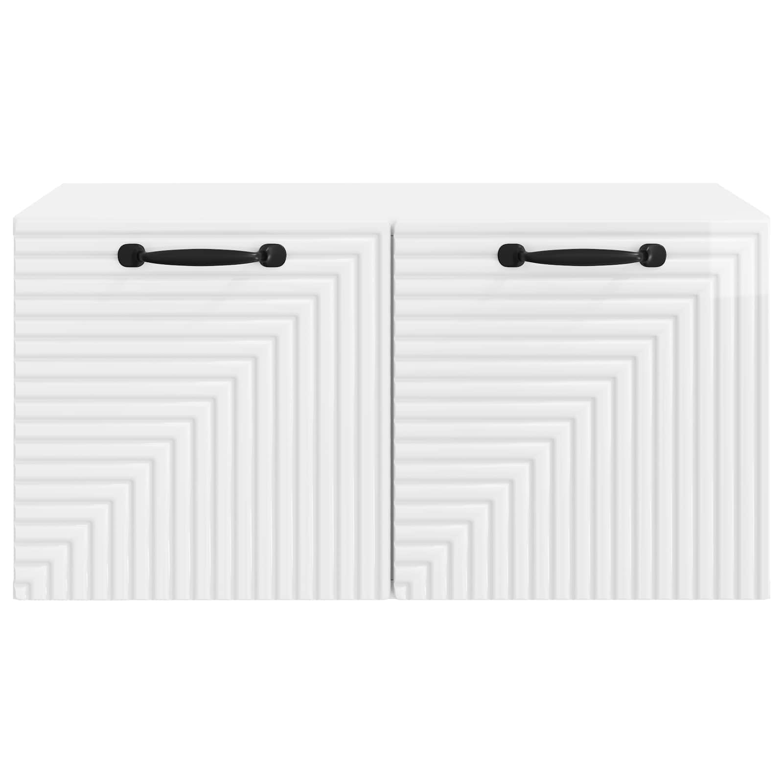 Meuble TV mural Montage mural Blanc brillant 59,5 x 41 x 30 cm - XIOS