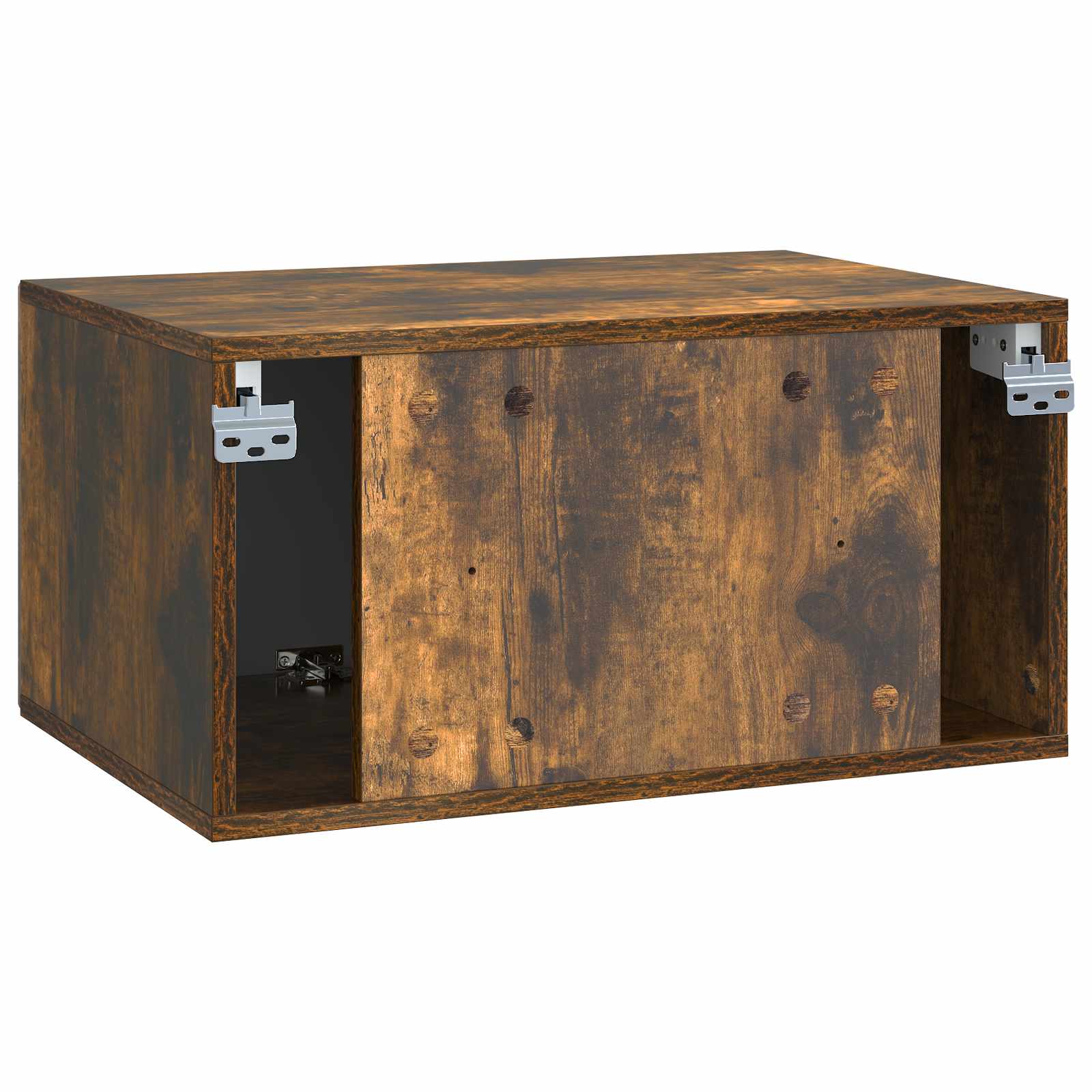 Meuble TV mural Chêne fumé 59,5 x 41 x 30 cm Bois d'ingénierie - XIOS