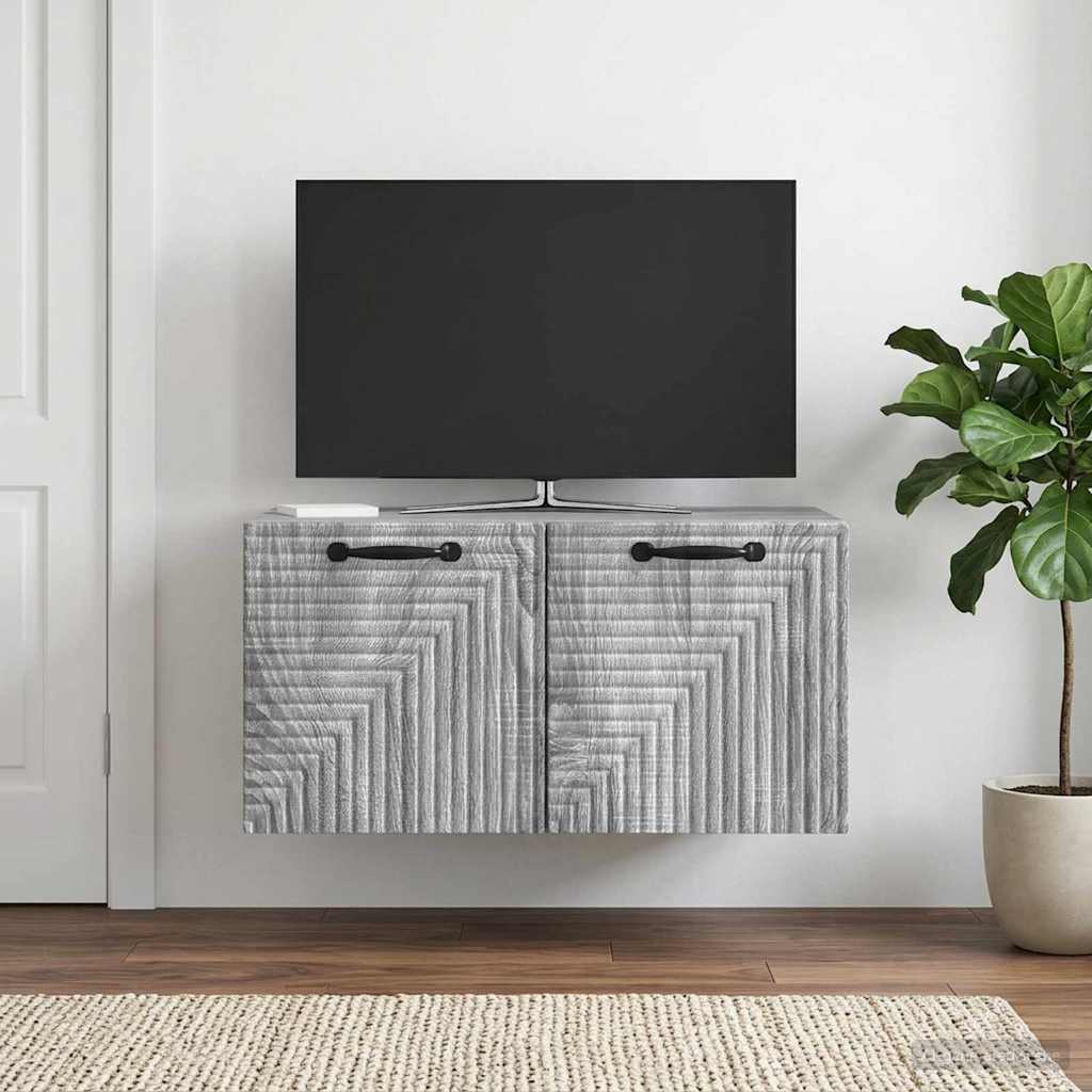 Meuble TV mural Sonoma gris 59,5 x 41 x 30 cm Bois d'ingénierie - XIOS