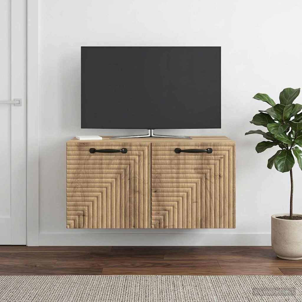 Meuble TV mural 59,5 x 41 x 30 cm Chêne artisanal - XIOS