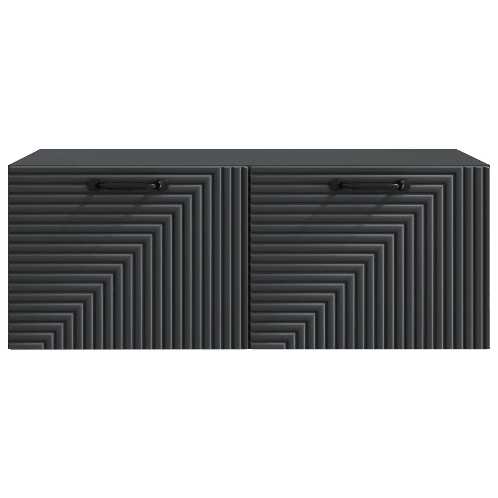 Meuble TV mural Noir 78,5 x 41 x 30 cm Bois d'ingénierie - XIOS