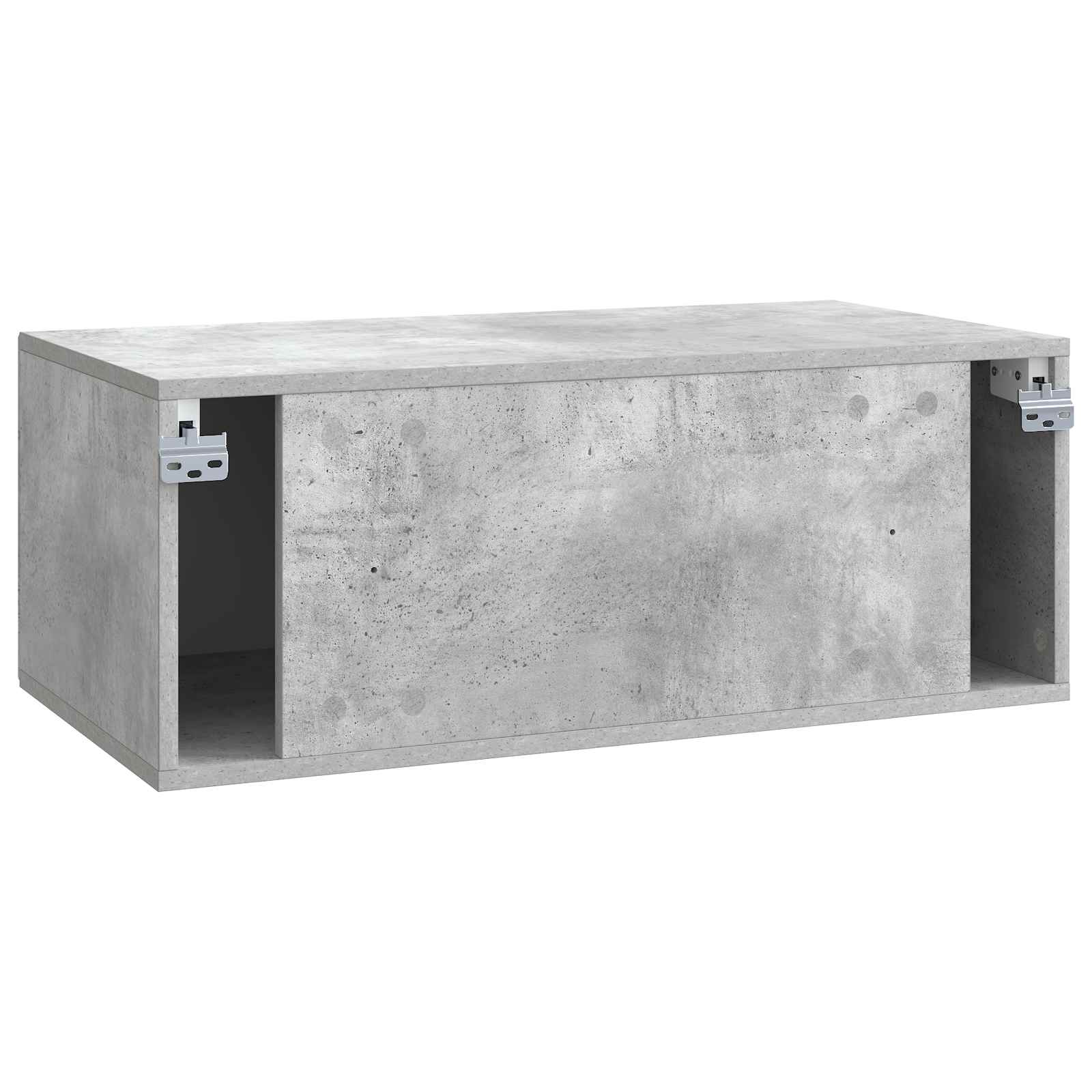 Meuble TV mural Gris béton 78,5 x 41 x 30 cm Bois d'ingénierie - XIOS