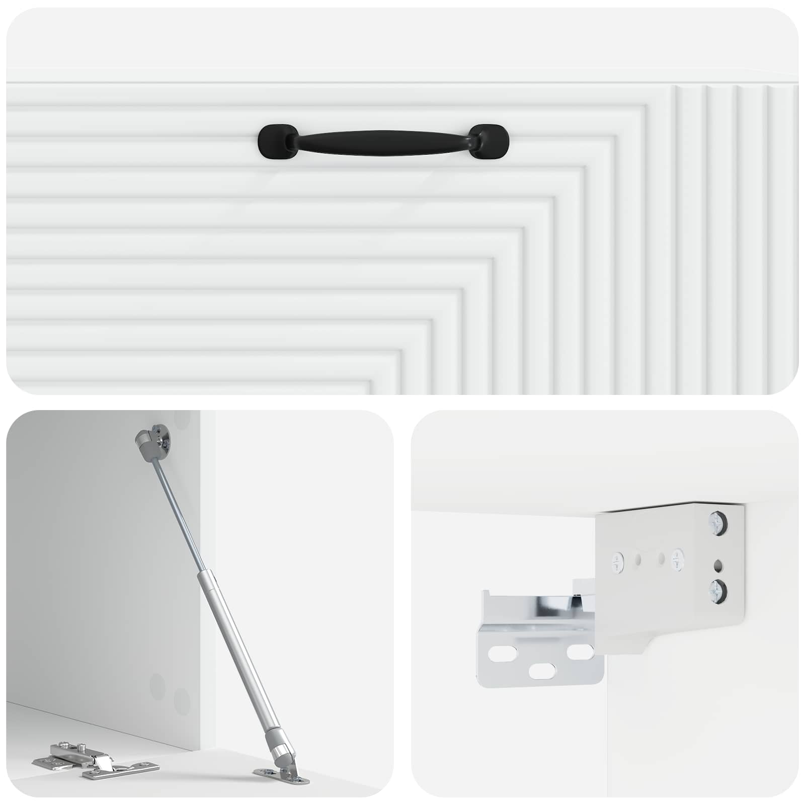Meuble TV mural Blanc 98 x 41 x 30 cm Bois d'ingénierie - XIOS