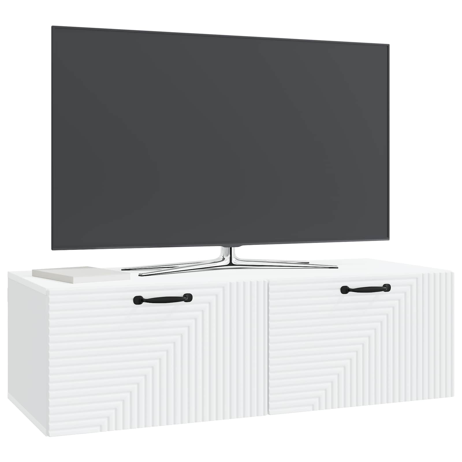Meuble TV mural Blanc 98 x 41 x 30 cm Bois d'ingénierie - XIOS