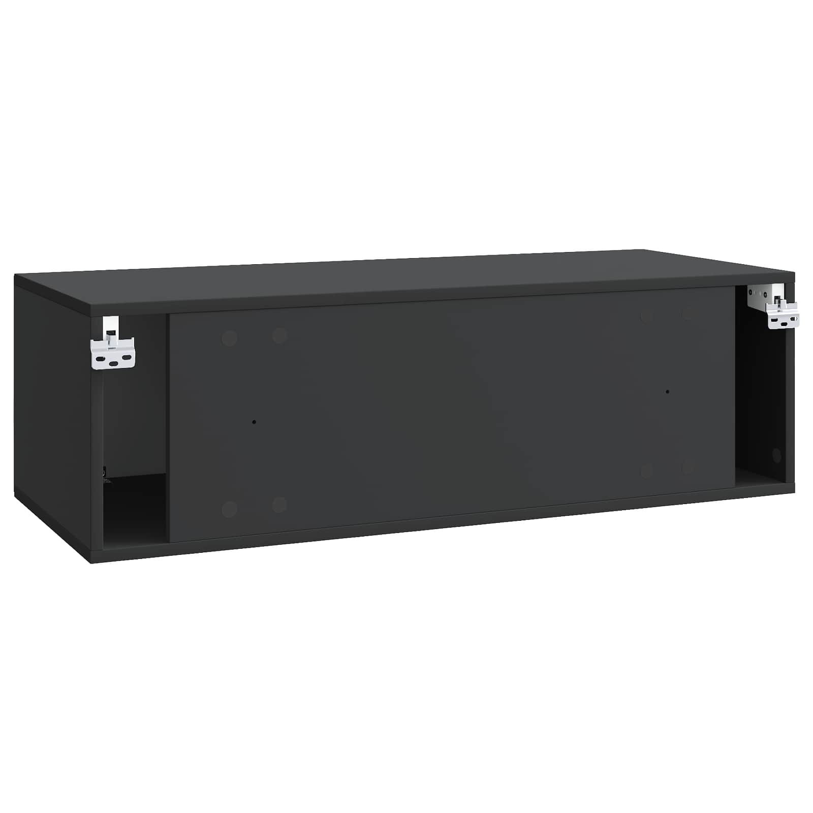 Meuble TV mural Noir 98 x 41 x 30 cm Bois d'ingénierie - XIOS